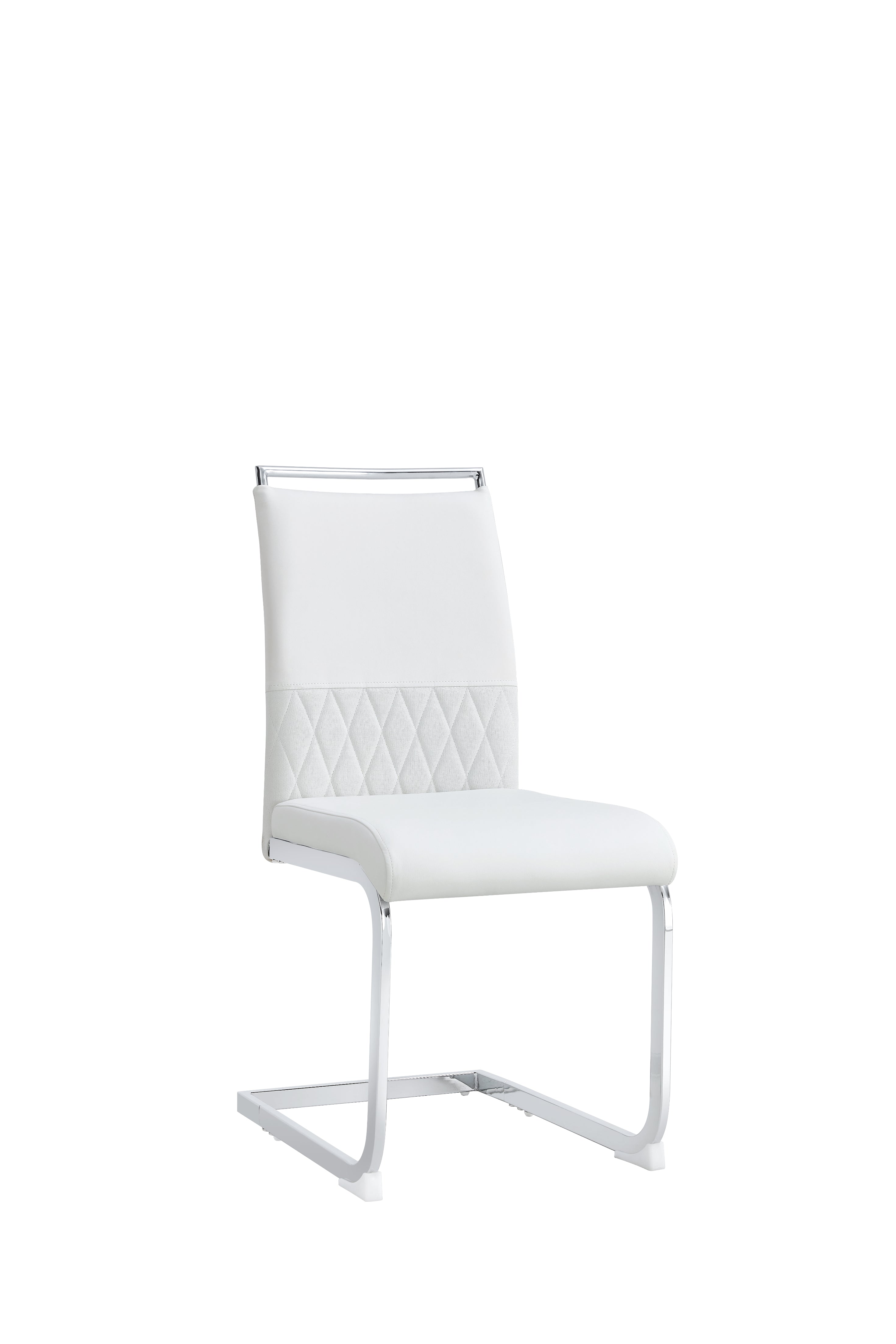 Logidon Kunstmatige Lege Eetstoelen Set 2 Wit Zonder Armleuningen