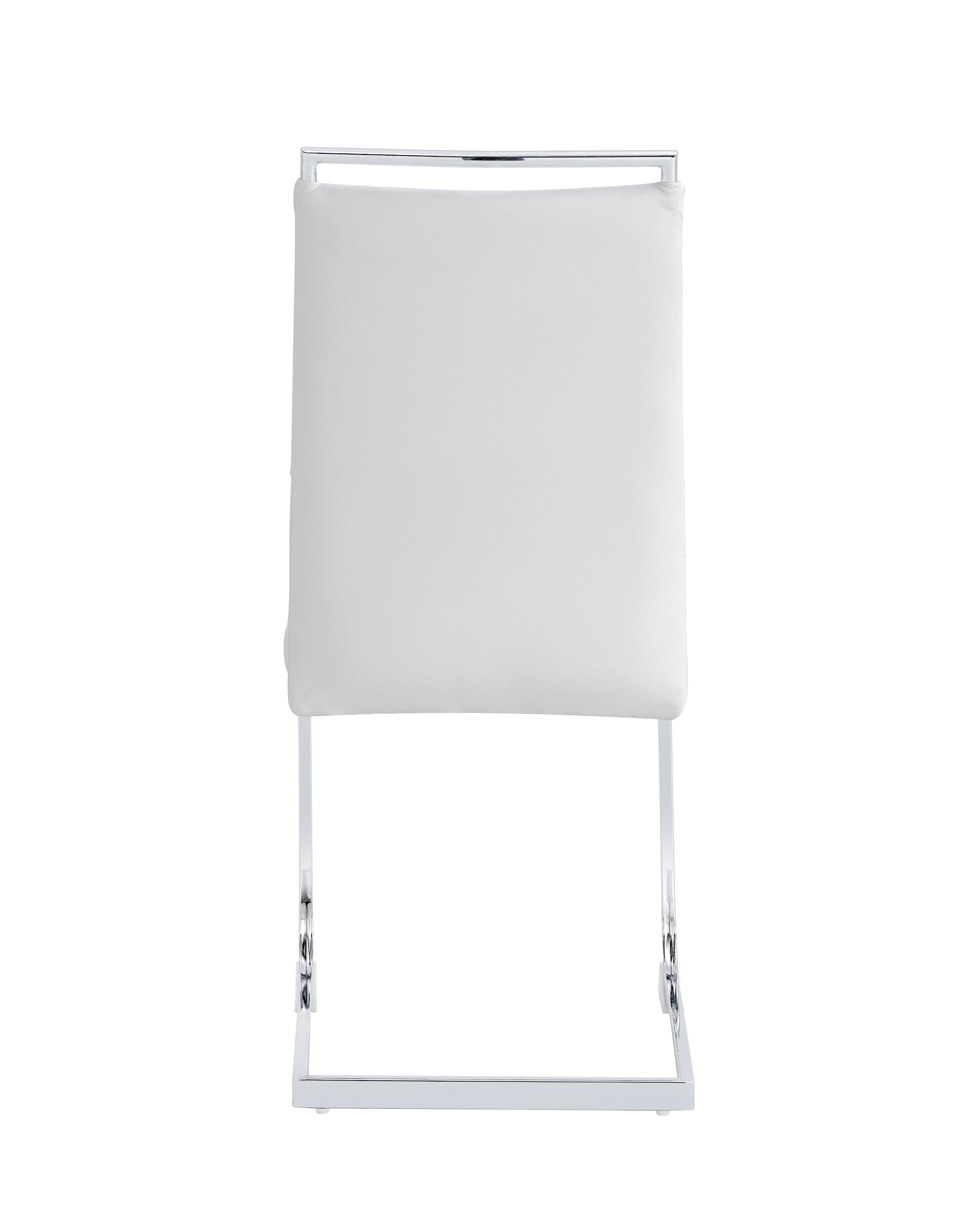 Logidon Kunstmatige Lege Eetstoelen Set 2 Wit Zonder Armleuningen