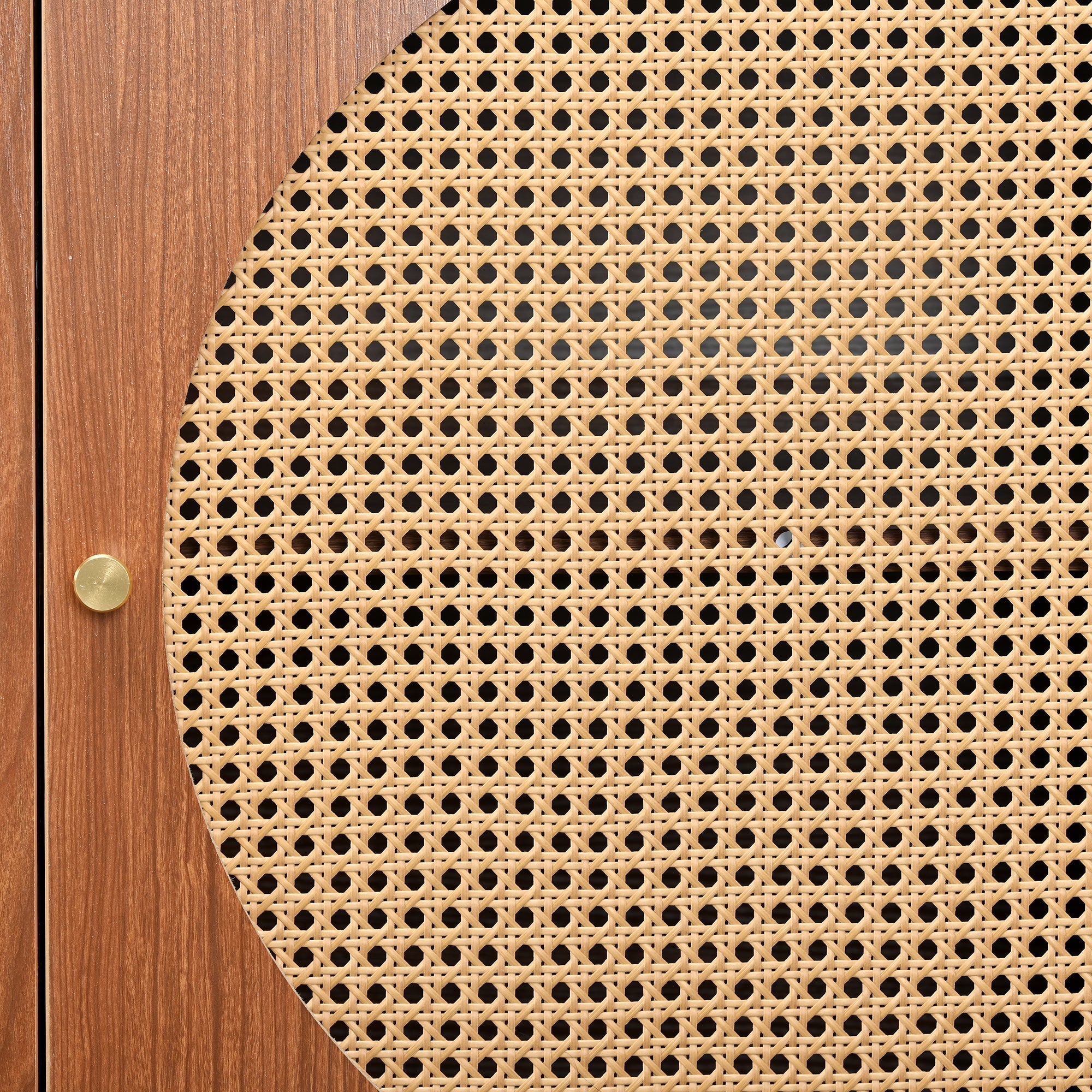 Logidon rotan dressoirset walnoot 104 cm schoenenkast