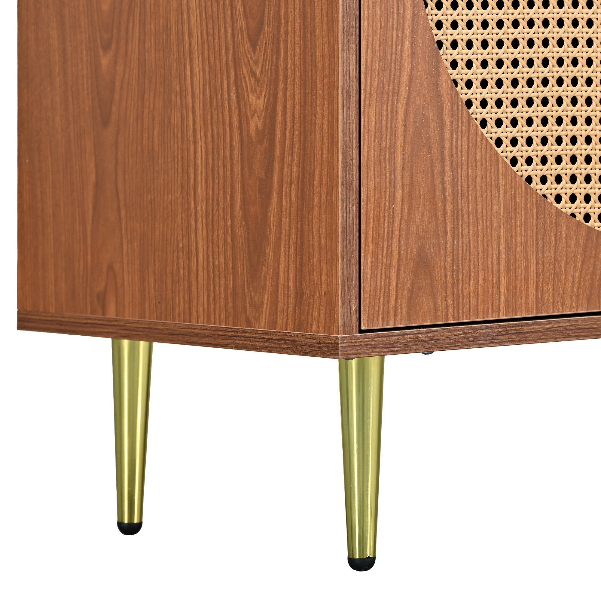 Logidon rotan dressoirset walnoot 104 cm schoenenkast