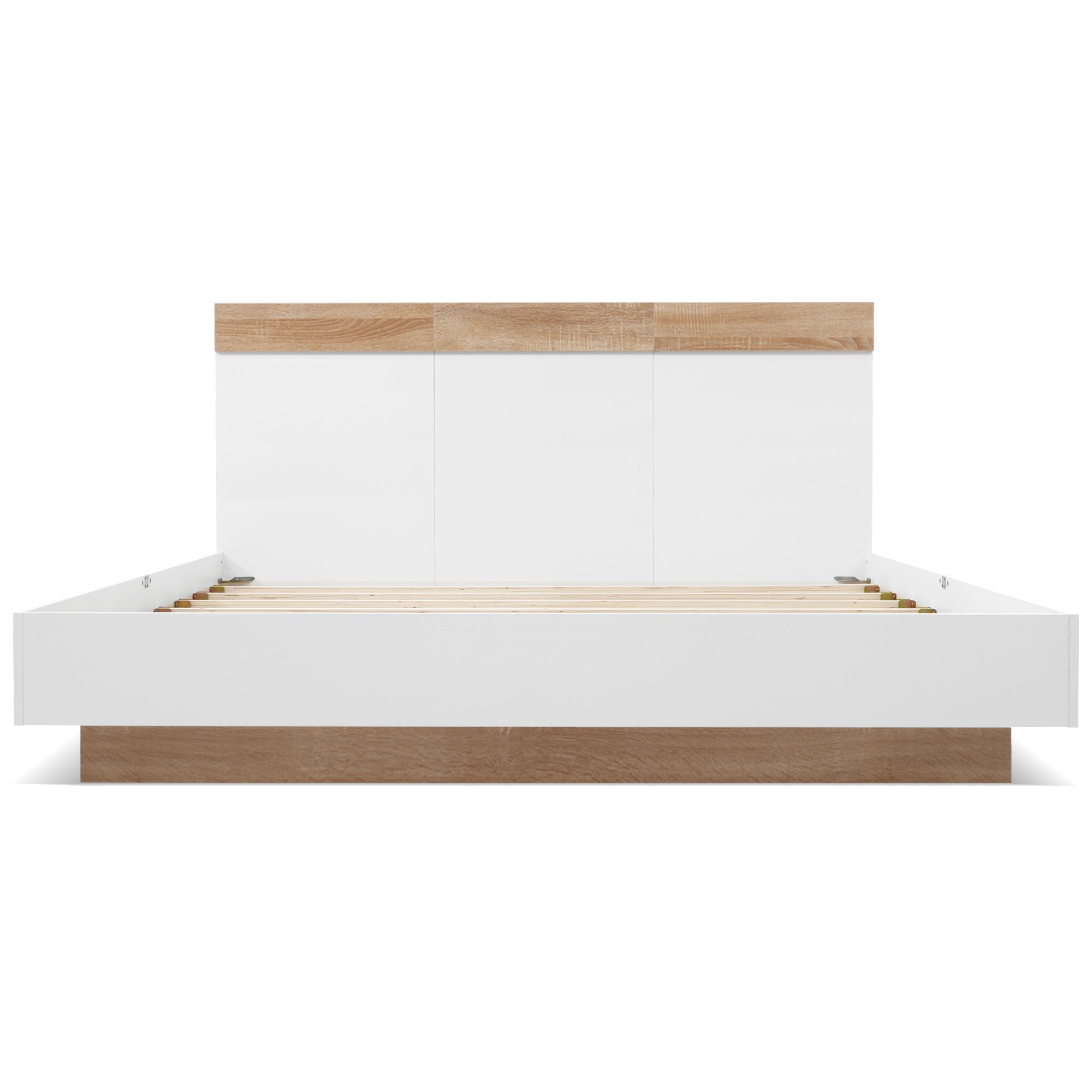 Logidon zwevend bed tweepersoonsbed 180x200 cm eiken Sonoma wit