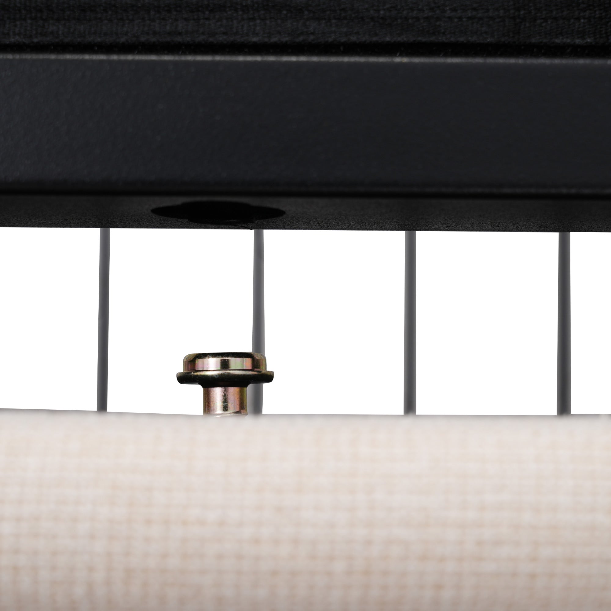 Logidon gestoffeerd bed 90x200 beige USB-oplaadfunctie LED-verlichting