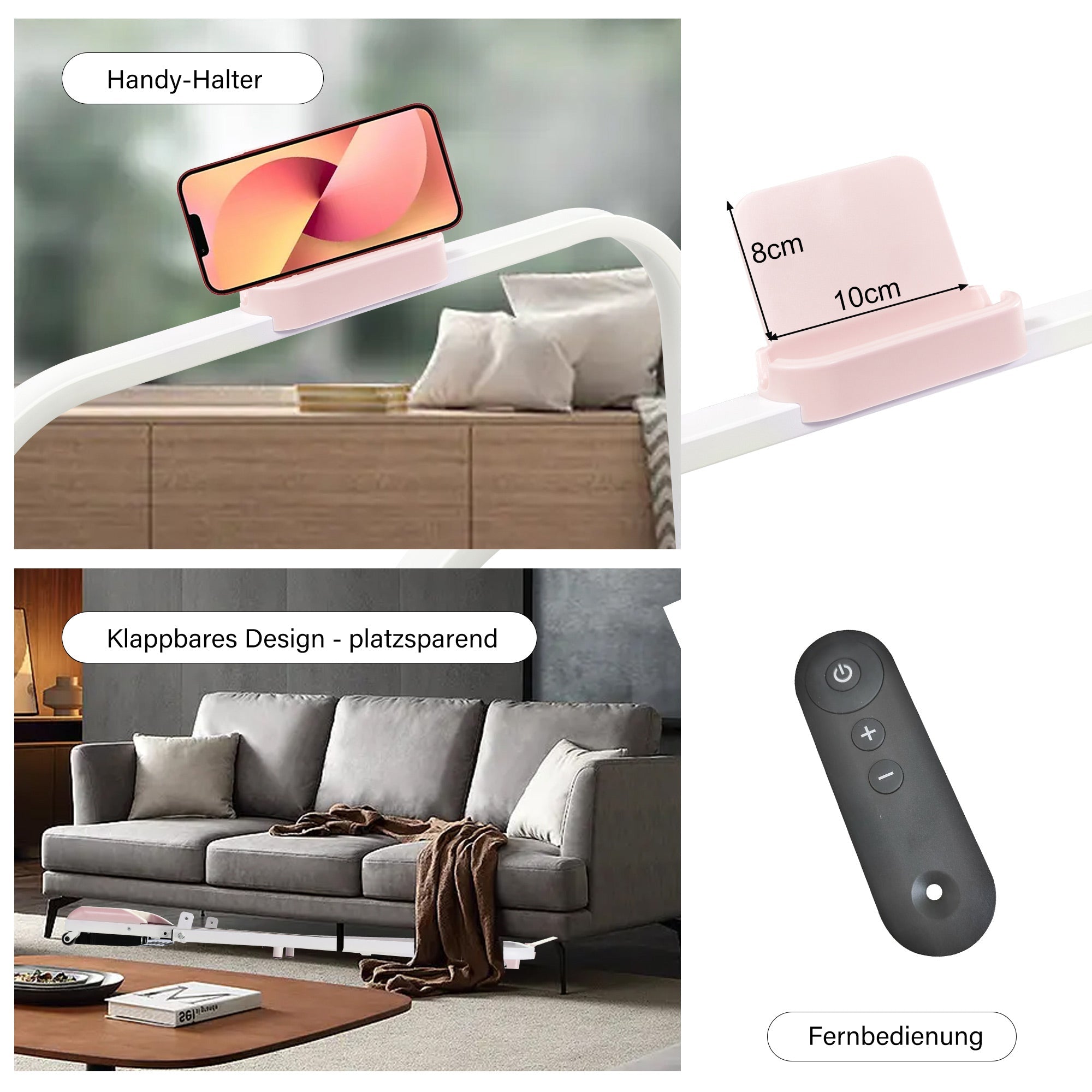 Logidon 2-in-1 loopband roze met LED display Bluetooth