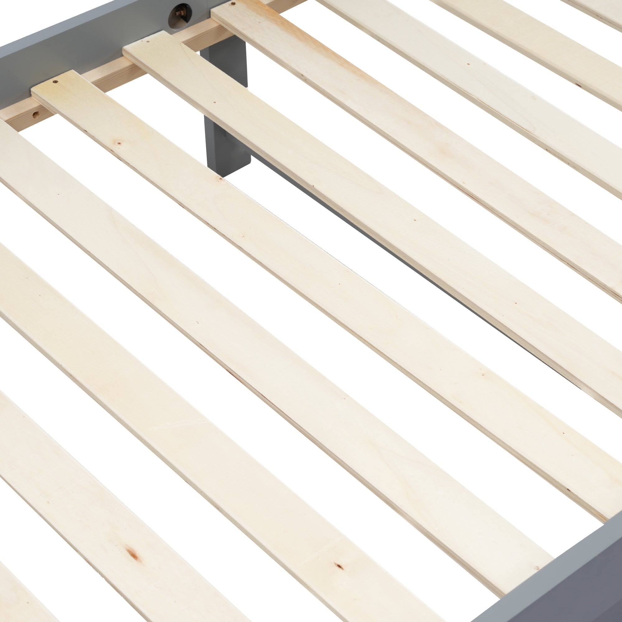 Logidon kinderbed volledige scheidingswand 90x200 grijs om te bouwen tot twee bedden