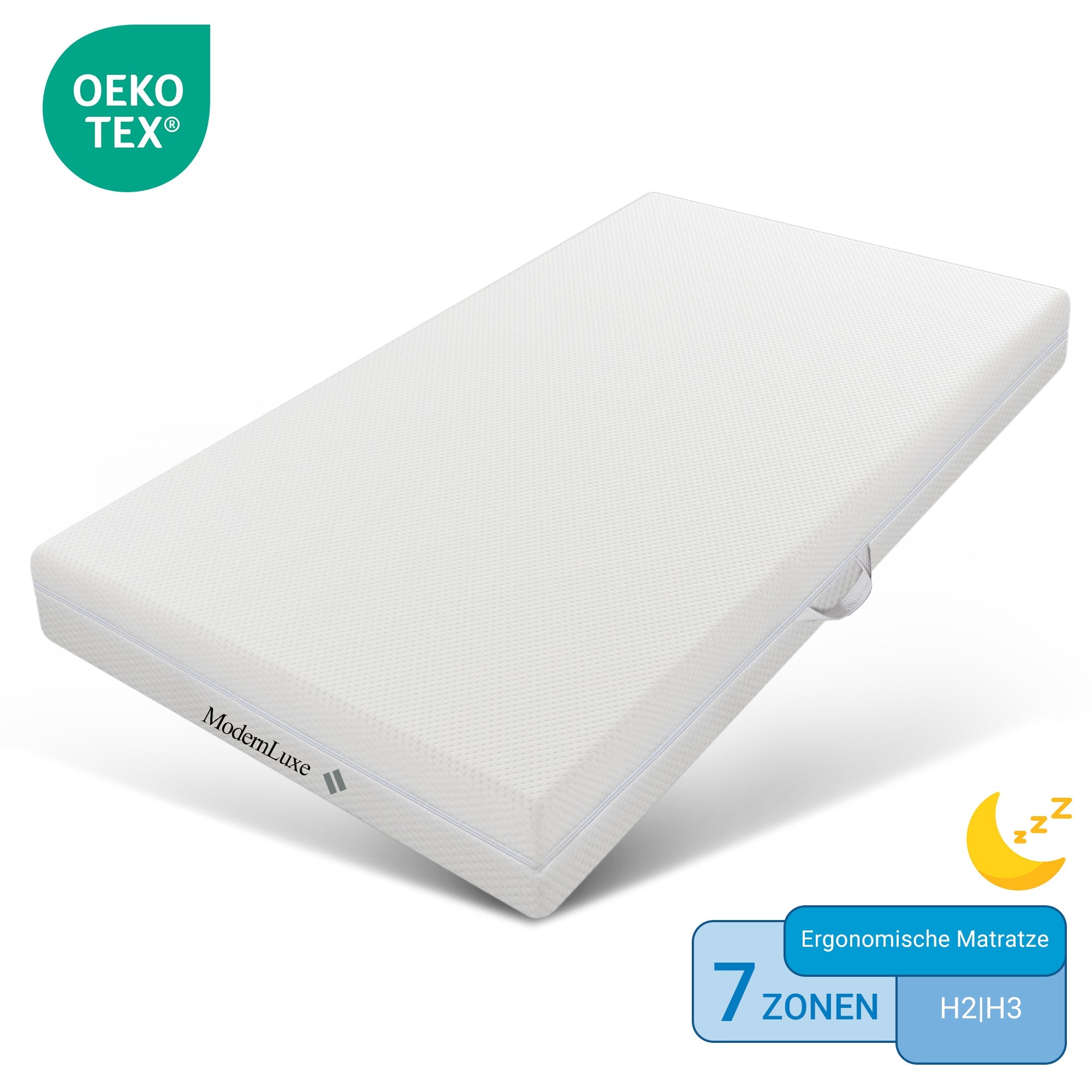 Logidon koudschuimmatras 90x200 7 zones H2 H3 wit