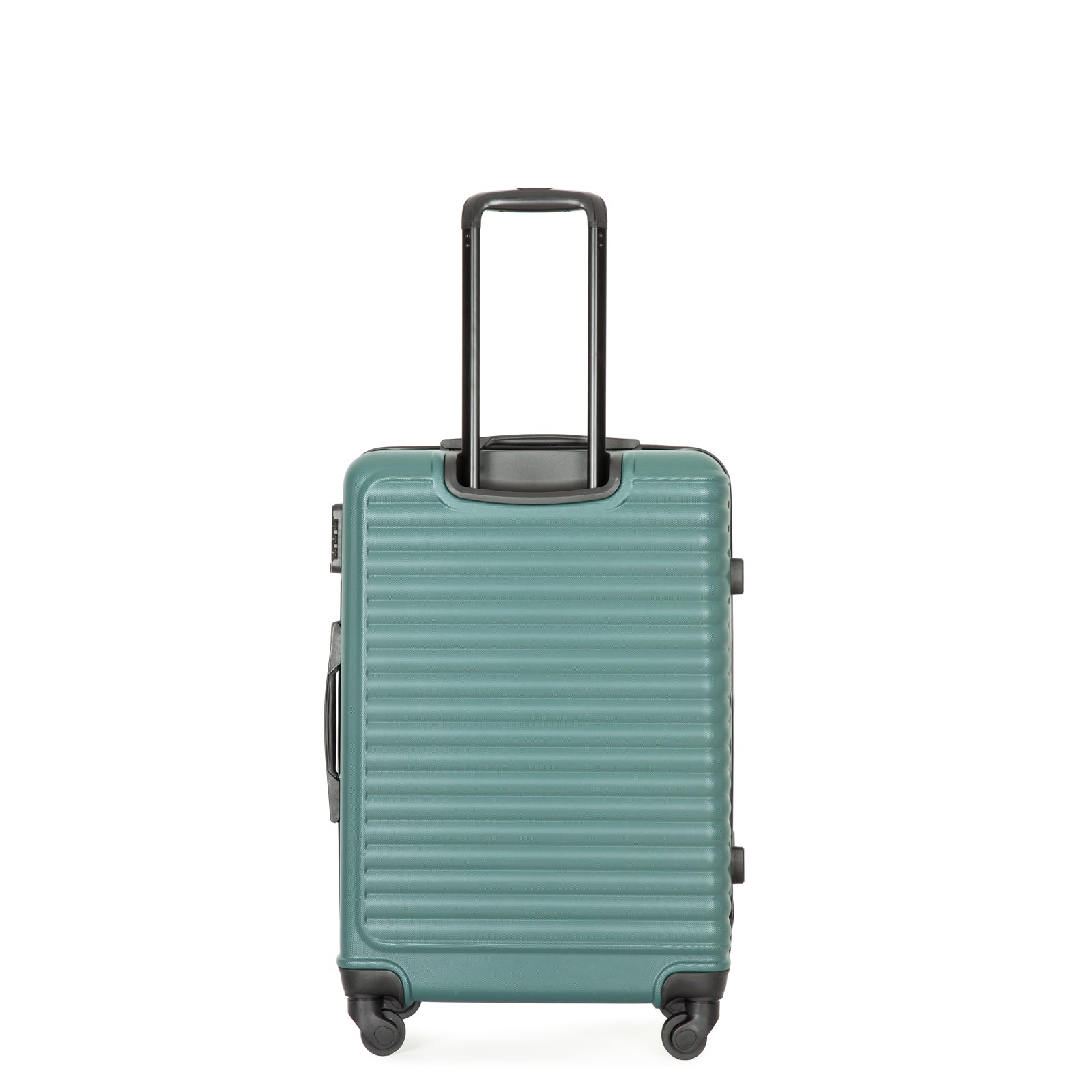 Logidon Hardshell Rolkoffer Donkergroen TSA 4 Rollen Handbagage