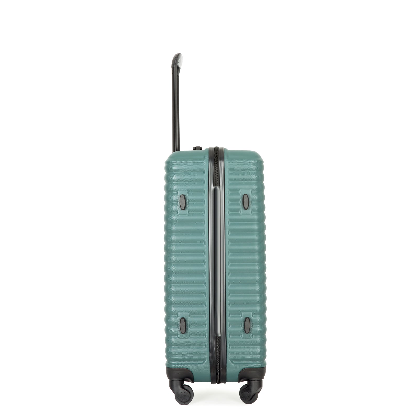 Logidon Hardshell Rolkoffer Donkergroen TSA 4 Rollen Handbagage