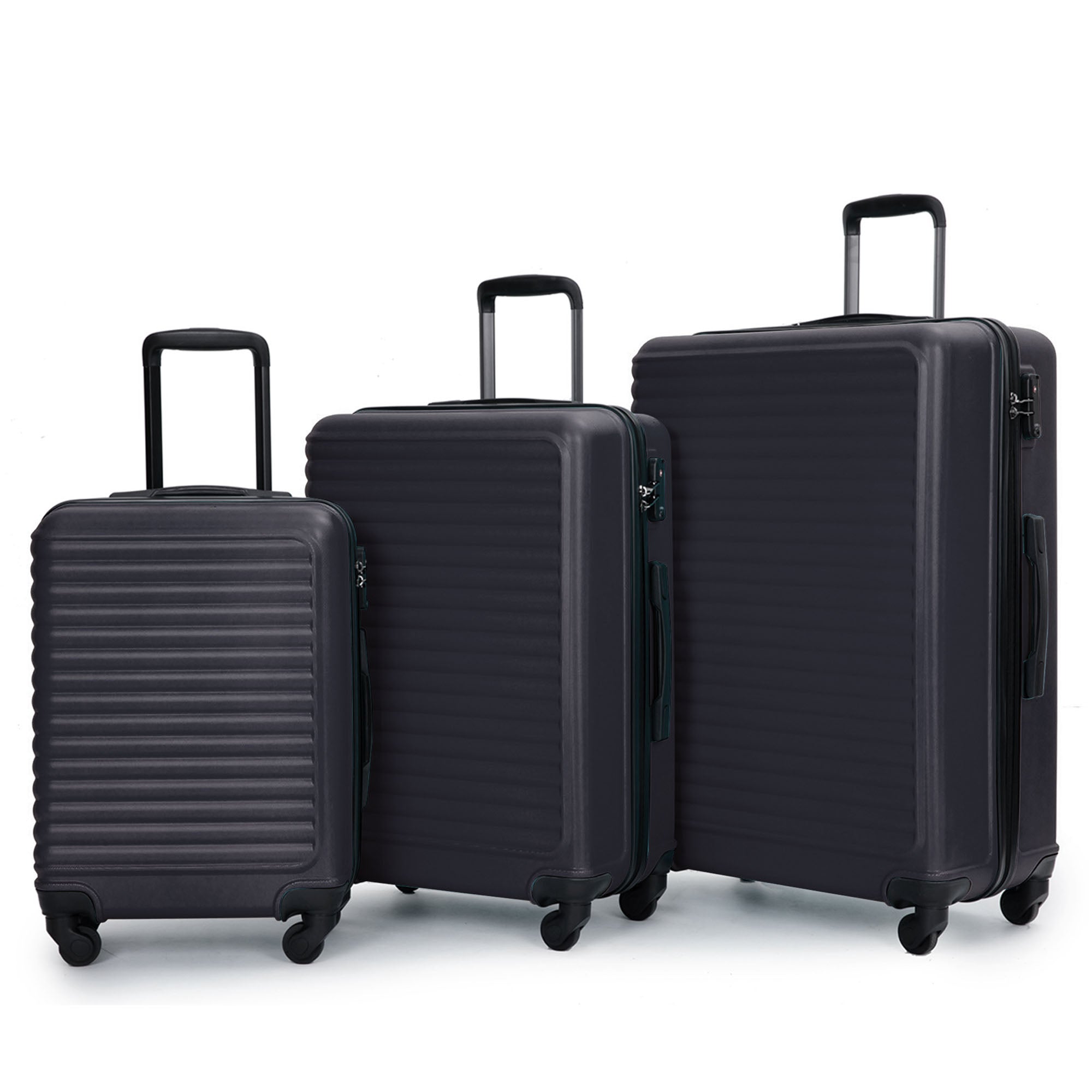 Logidon hard case 68 cm black, 4 wheels, TSA lock