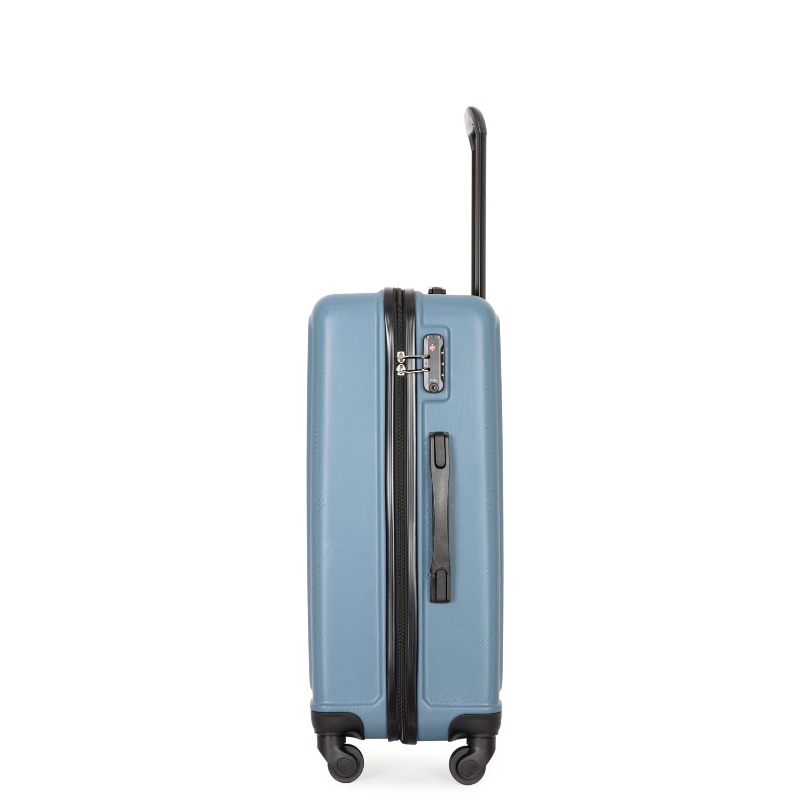 Logidon kofferset harde schaal blauw 4 wielen TSA douaneslot handbagage