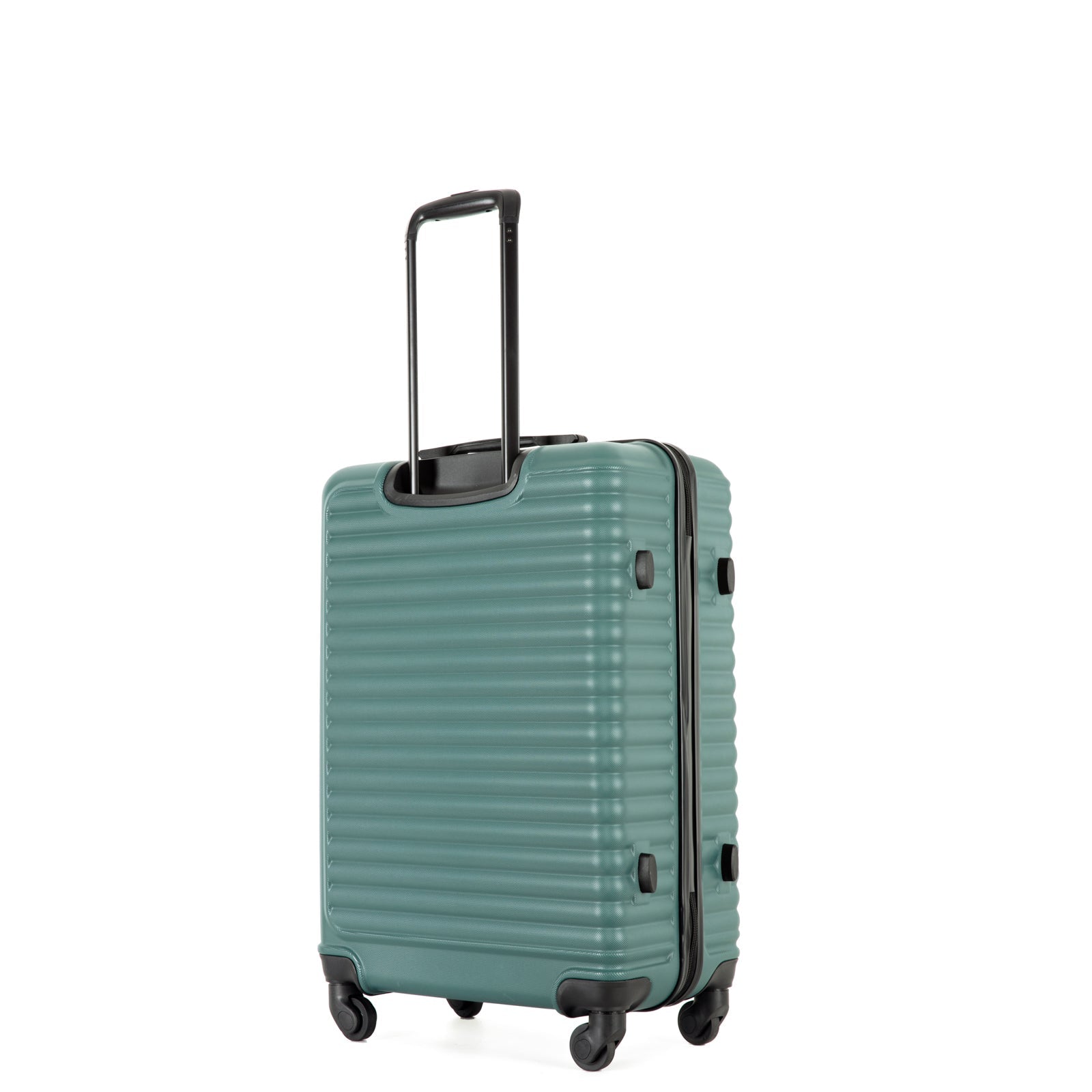 Logidon Hardshell Rolkoffer Donkergroen TSA 4 Rollen Handbagage