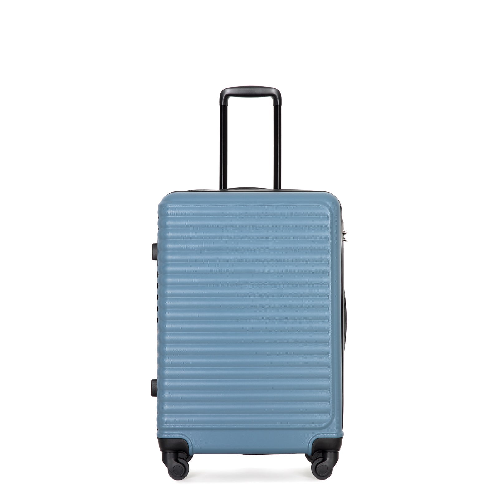 Logidon kofferset harde schaal blauw 4 wielen TSA douaneslot handbagage