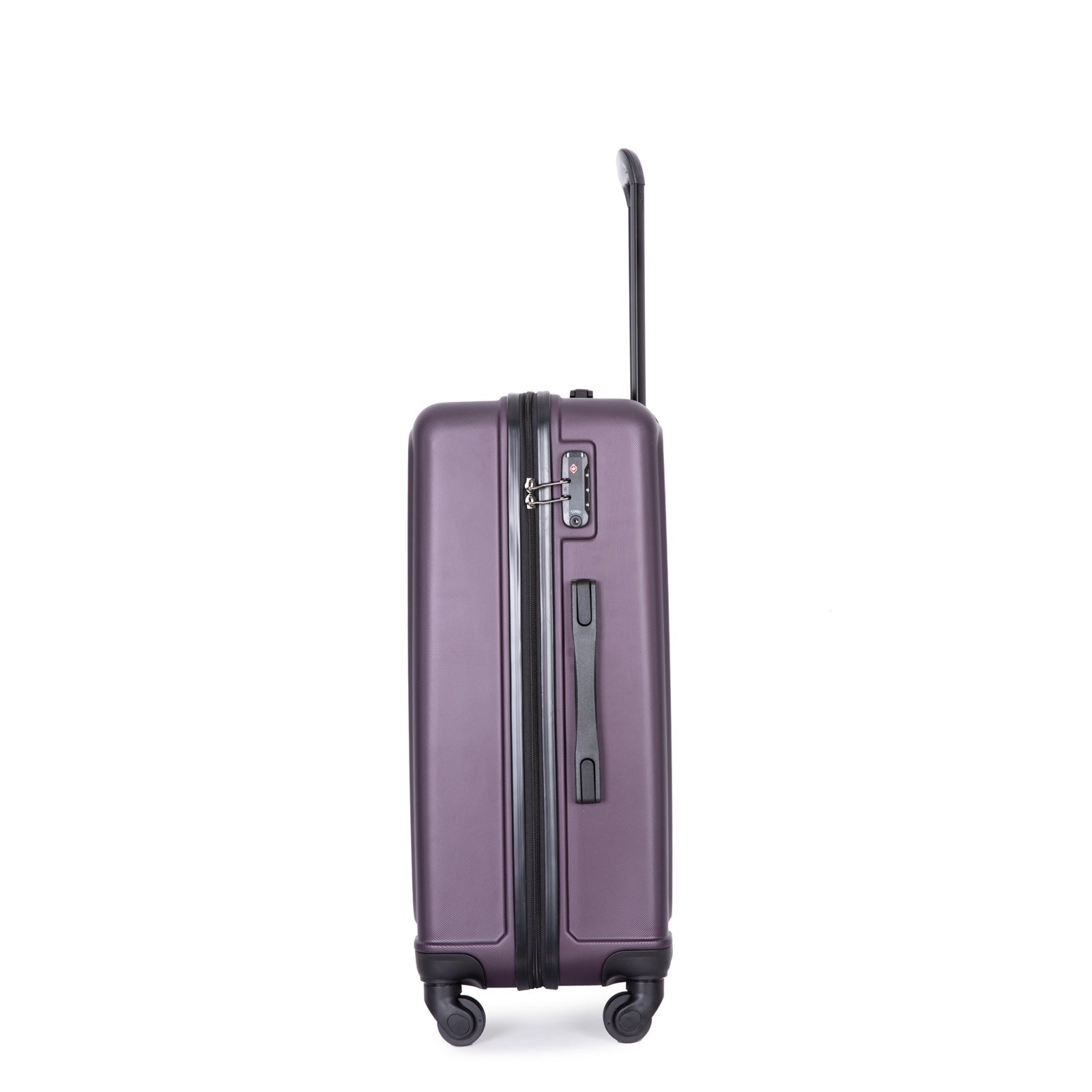 Logidon hard-shell suitcase 68 cm dark purple 4-wheels TSA