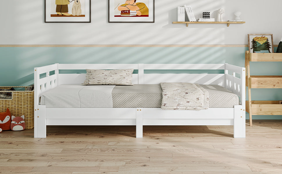 Logidon eenpersoonsbed 90x200 wit uitschuifbaar naar 180x200