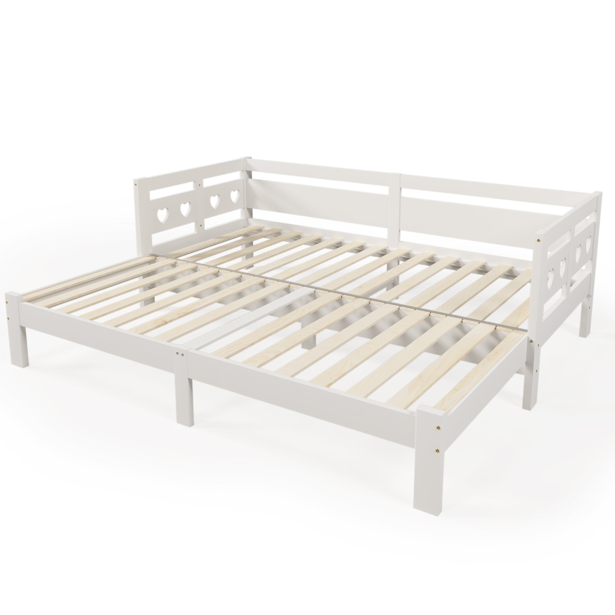 Logidon eenpersoonsbed 90x200 wit uitschuifbaar naar 180x200