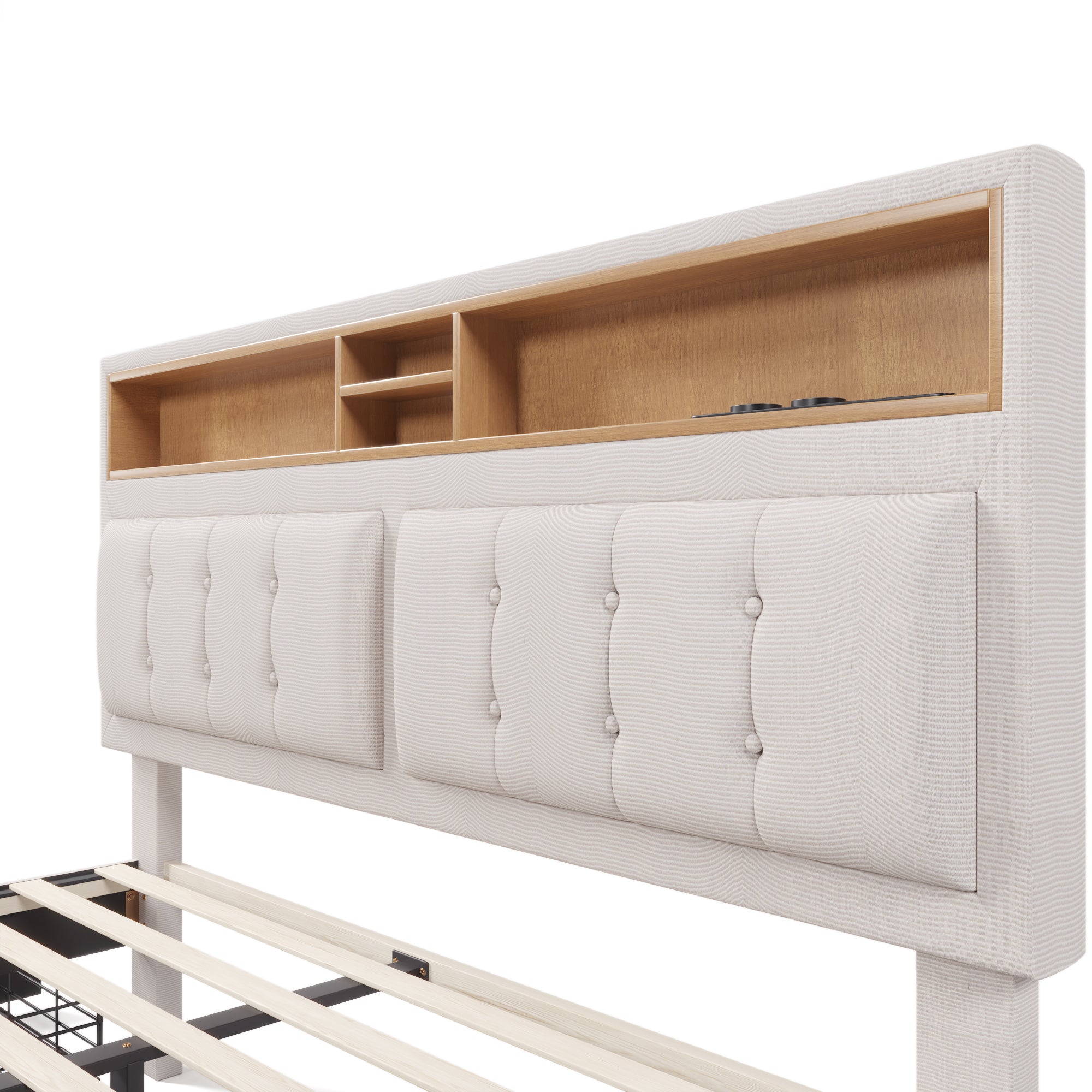 Logidon tweepersoonsbed 160x200 met 4 laden USB C hoofdbord verstelbaar
