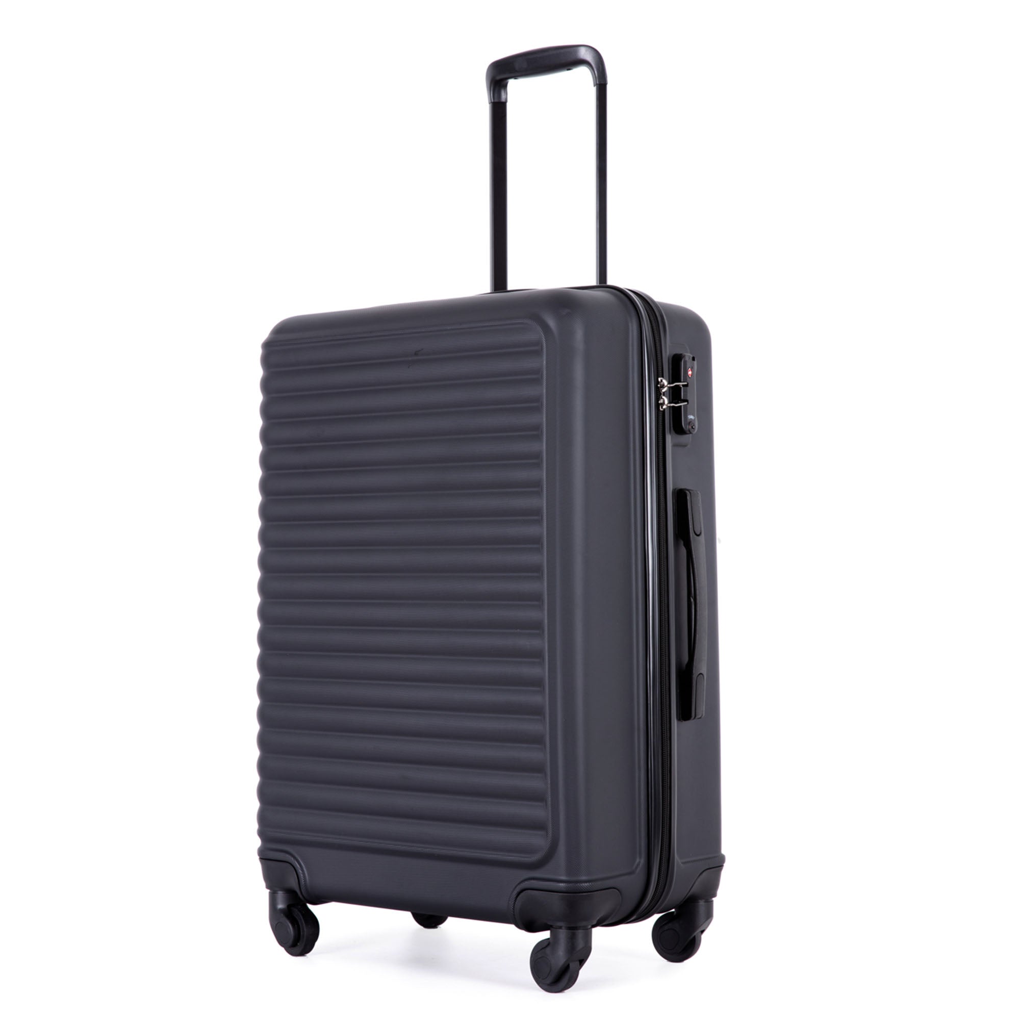 Logidon hard case 68 cm black, 4 wheels, TSA lock