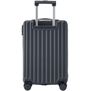 Logidon hard-shell suitcase gray 55x36x21 cm TSA 4 wheels