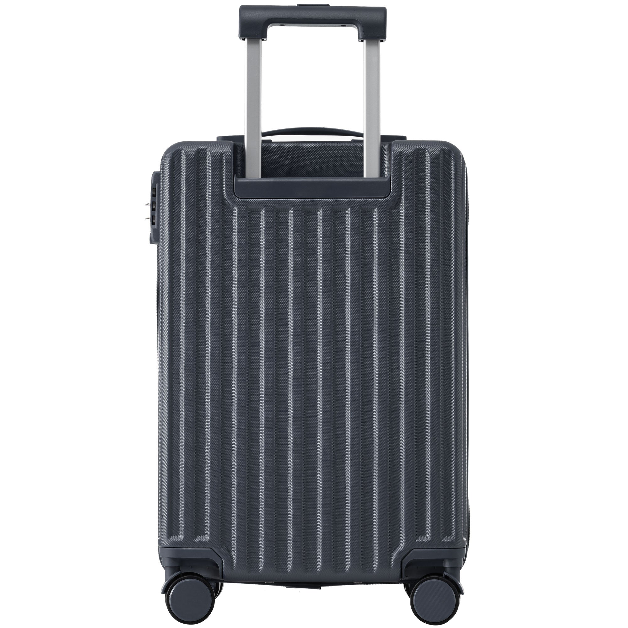 Logidon hardschalige koffer grijs 55x36x21 cm TSA 4 wielen
