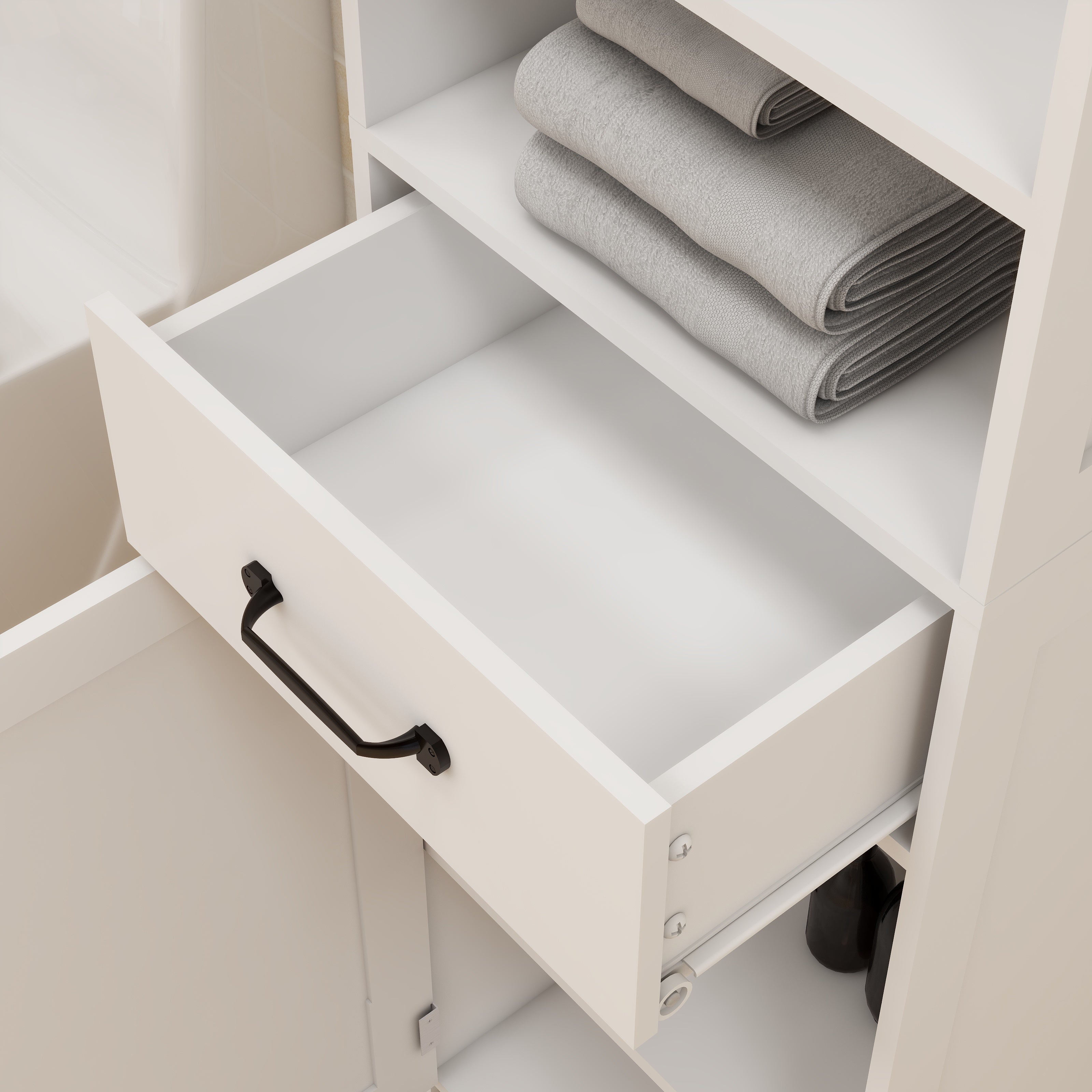 Logidon dubbele deur smalle hoge kast wit MDF 165x40x30 cm