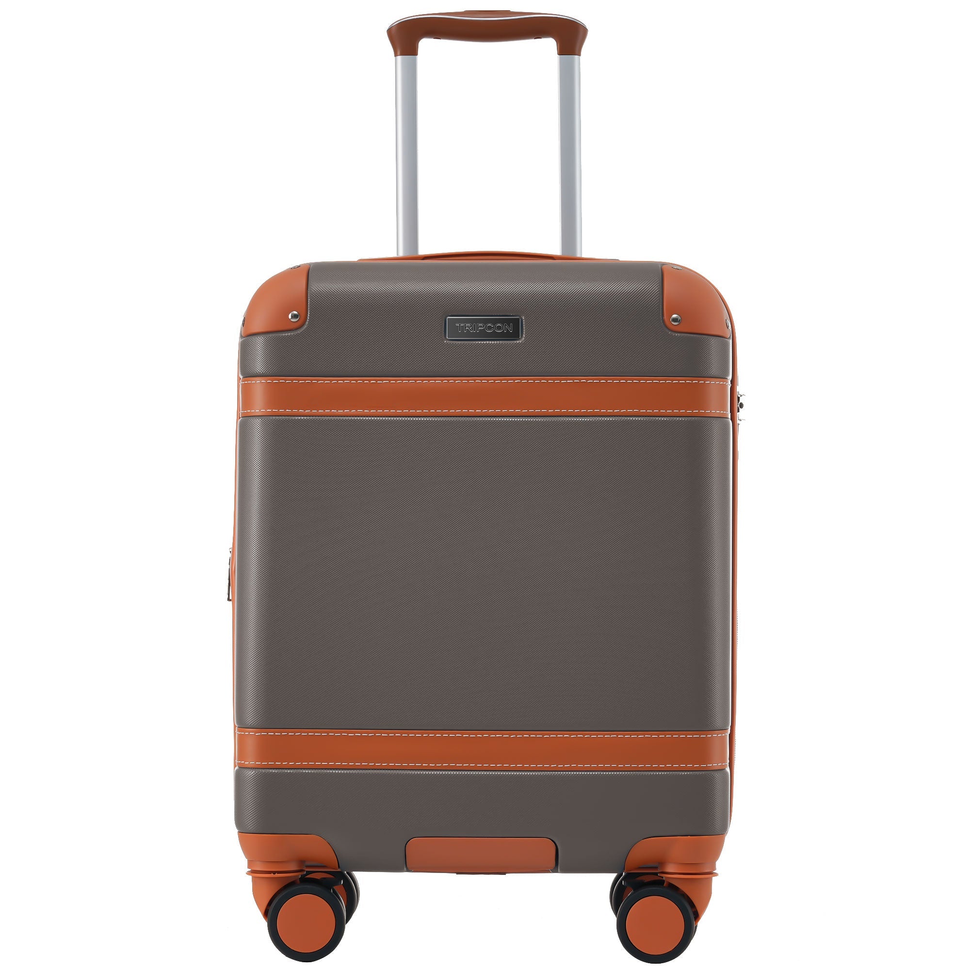 Logidon hardshell koffer bruin 56x38,5x23,5 cm 4 wielen TSA