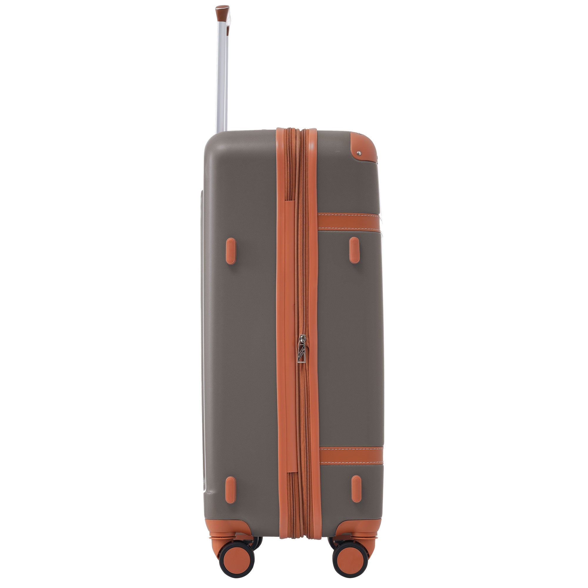 Logidon Kofferset 3-delig Bruin Hardshell Koffer 4 Wielen TSA