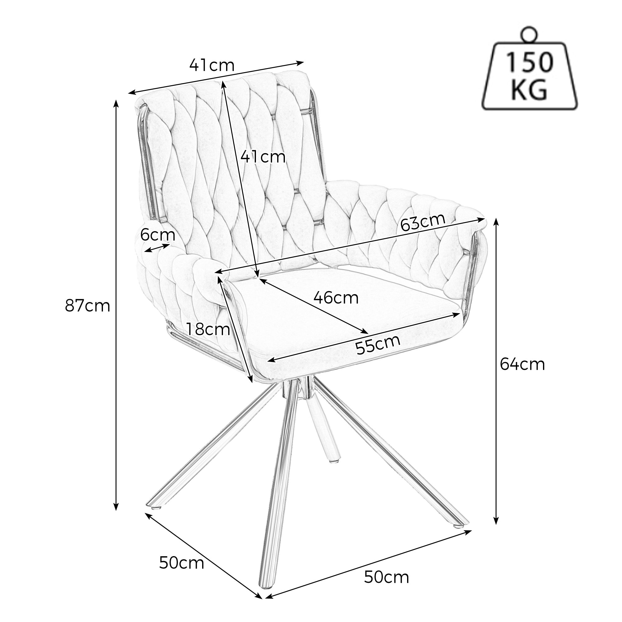 Logidon fluwelen draaistoel grijs met goudkleurig metalen frame