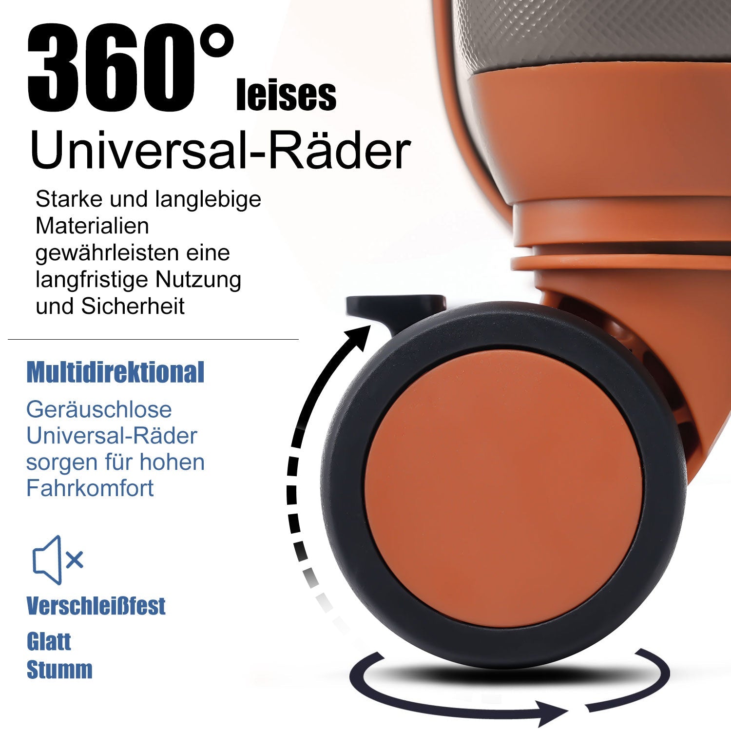 Logidon harde koffer bruin, 24 inch, 4 wielen, TSA