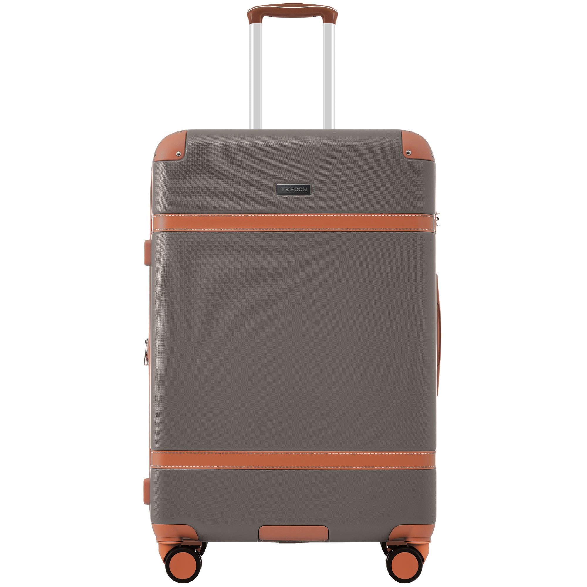 Logidon Kofferset 3-delig Bruin Hardshell Koffer 4 Wielen TSA