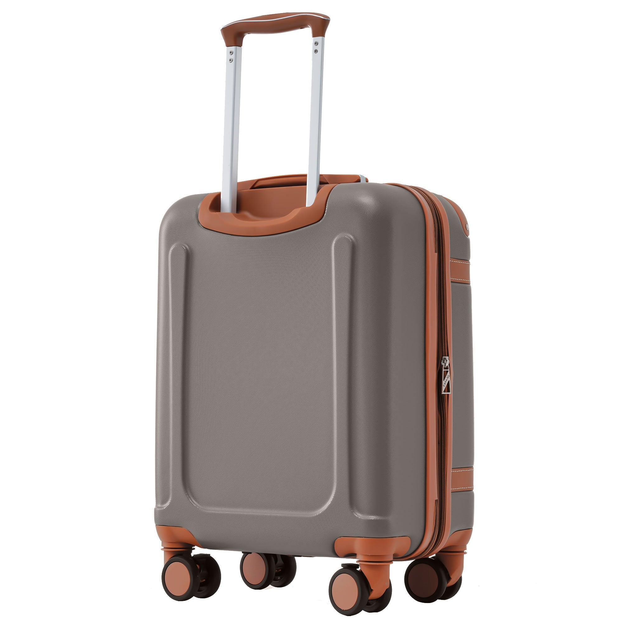 Logidon hardshell koffer bruin 56x38,5x23,5 cm 4 wielen TSA
