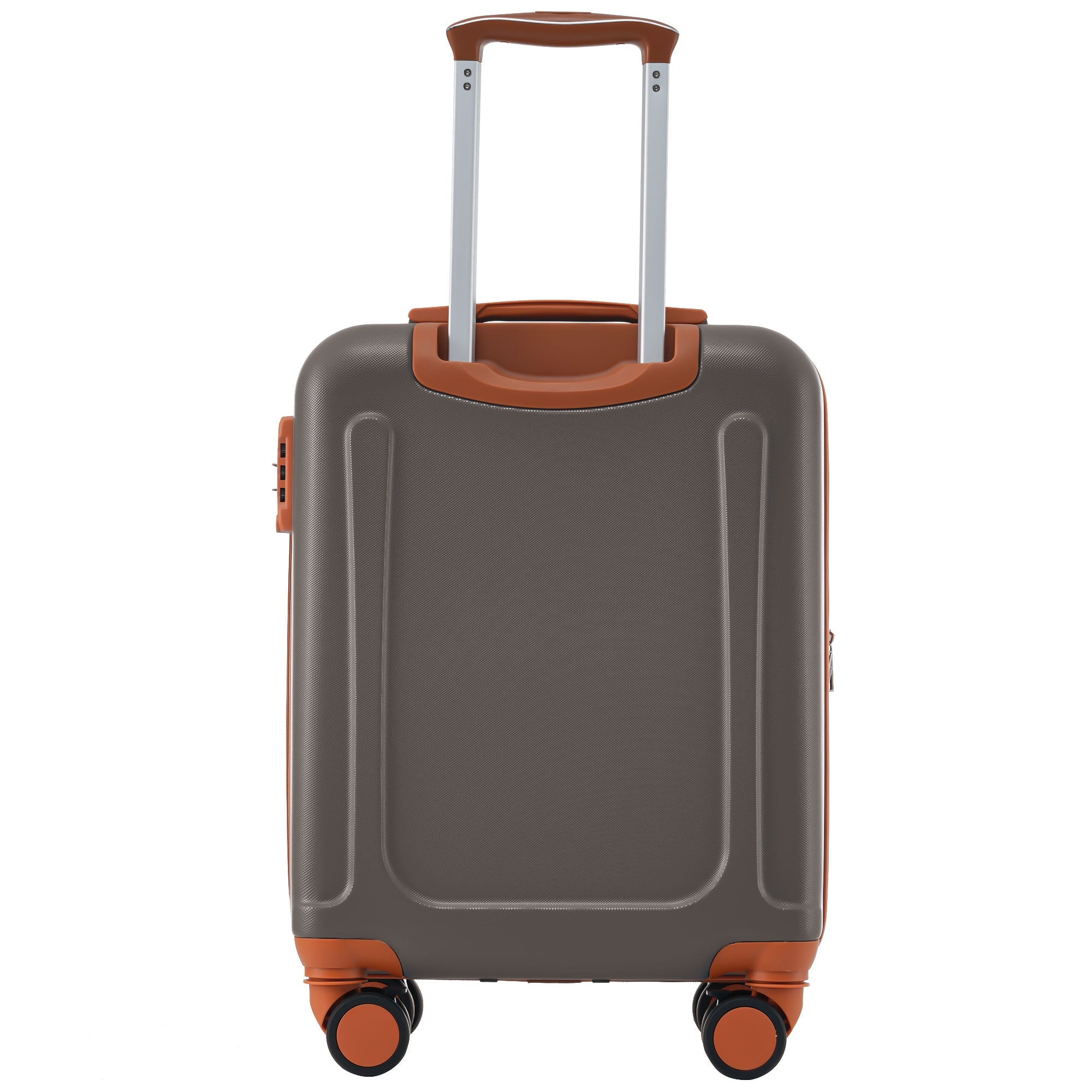 Logidon hardshell koffer bruin 56x38,5x23,5 cm 4 wielen TSA