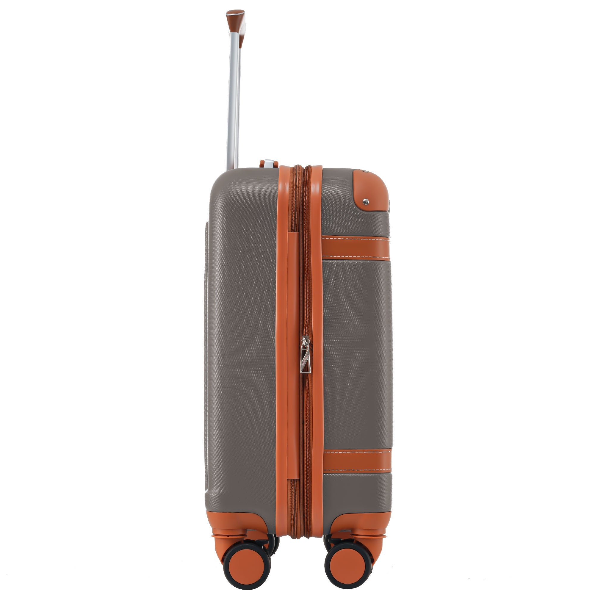 Logidon hardshell koffer bruin 56x38,5x23,5 cm 4 wielen TSA