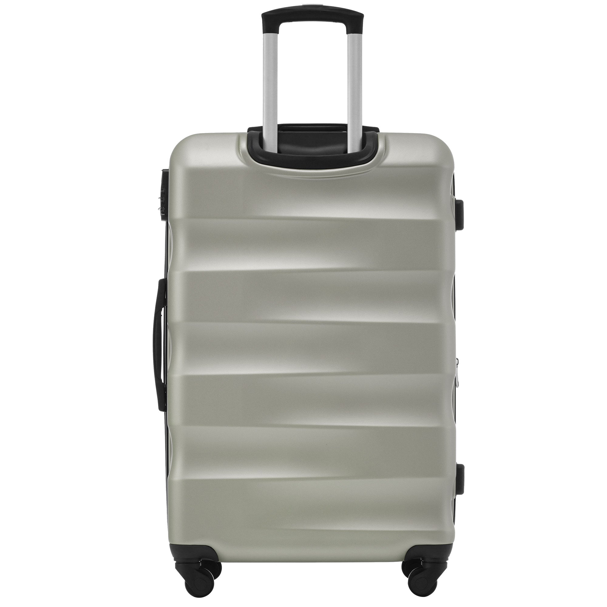 Logidon Hard Shell Suitcase Set Green Gold Set of 3 TSA 4 Wheels