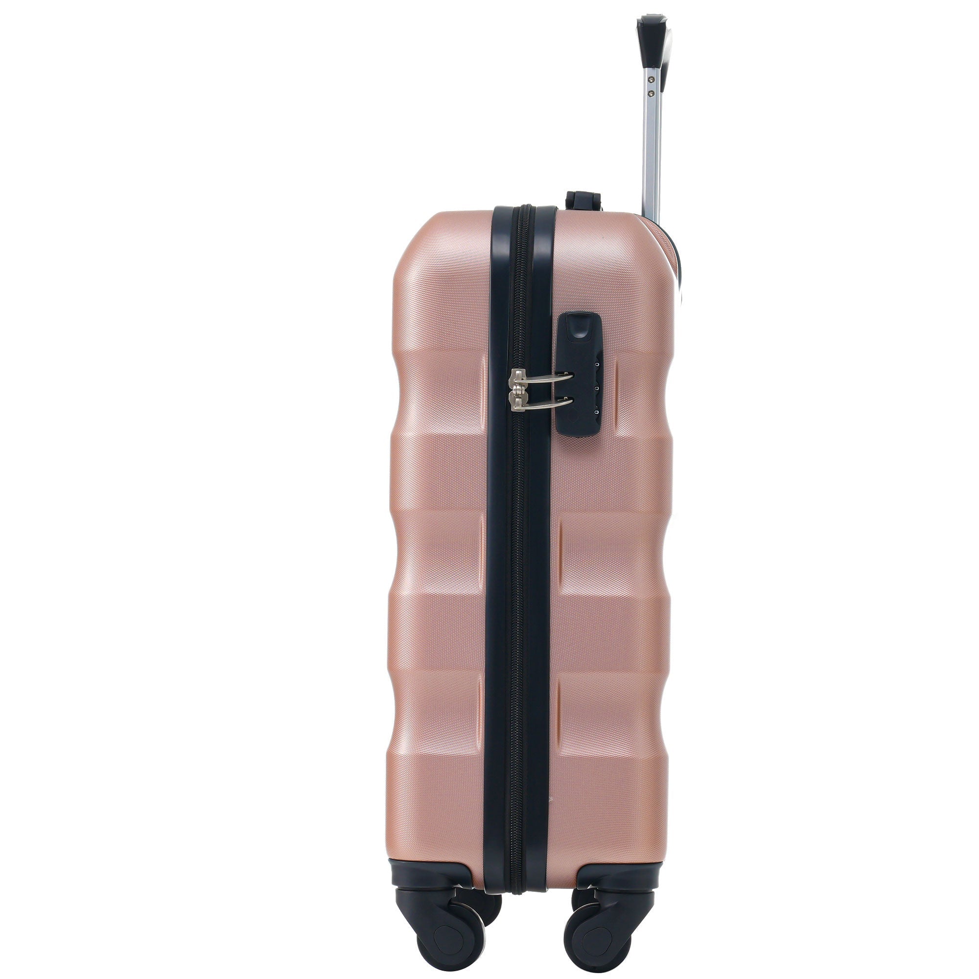 Logidon hardschalige koffer roze 56,5x36x20 cm 4 wielen TSA