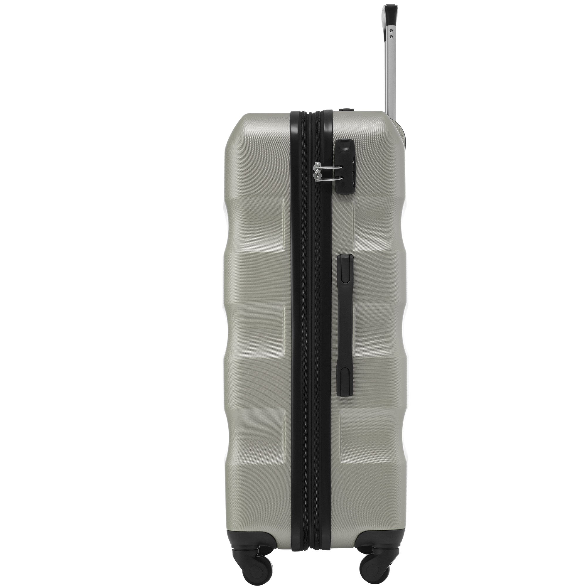 Logidon Hard Shell Suitcase Set Green Gold Set of 3 TSA 4 Wheels