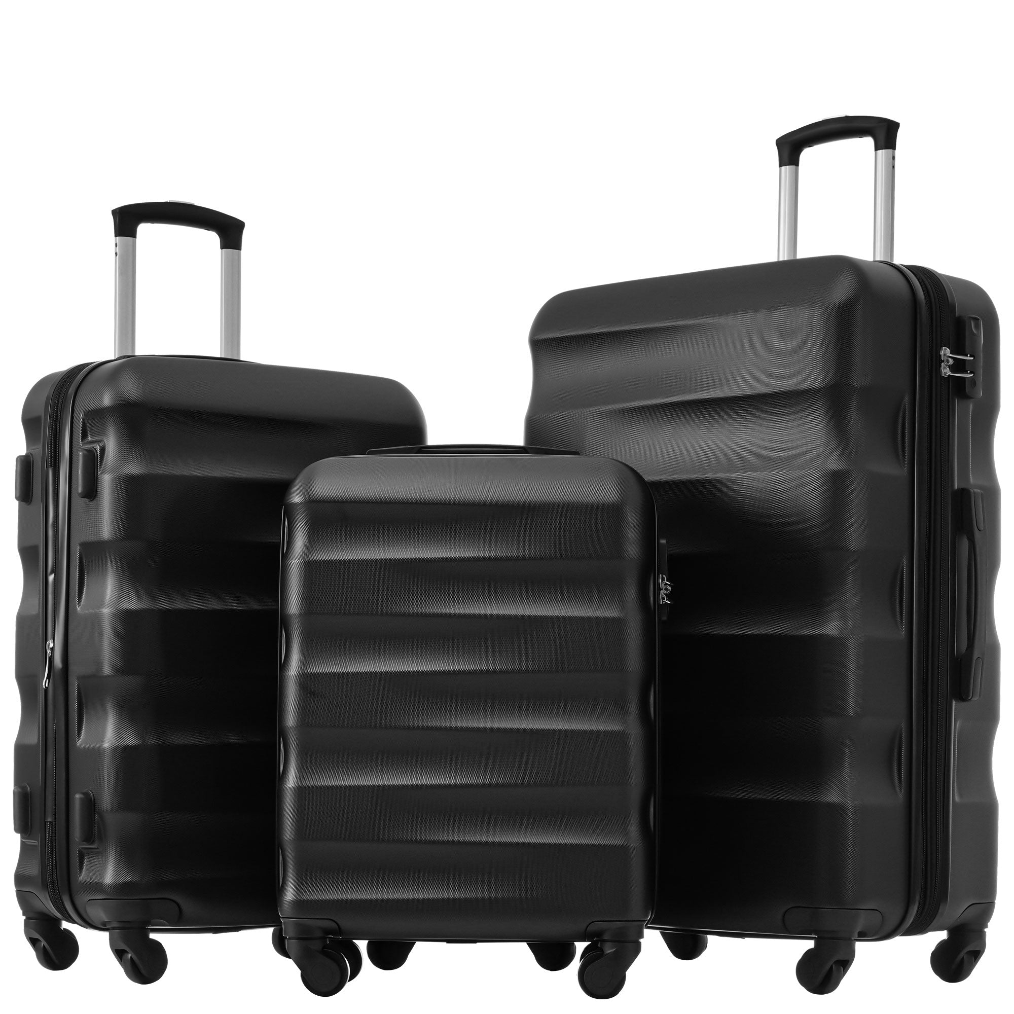Logidon hardcase zwart 56,5 x 36 x 20 cm 4 wielen TSA