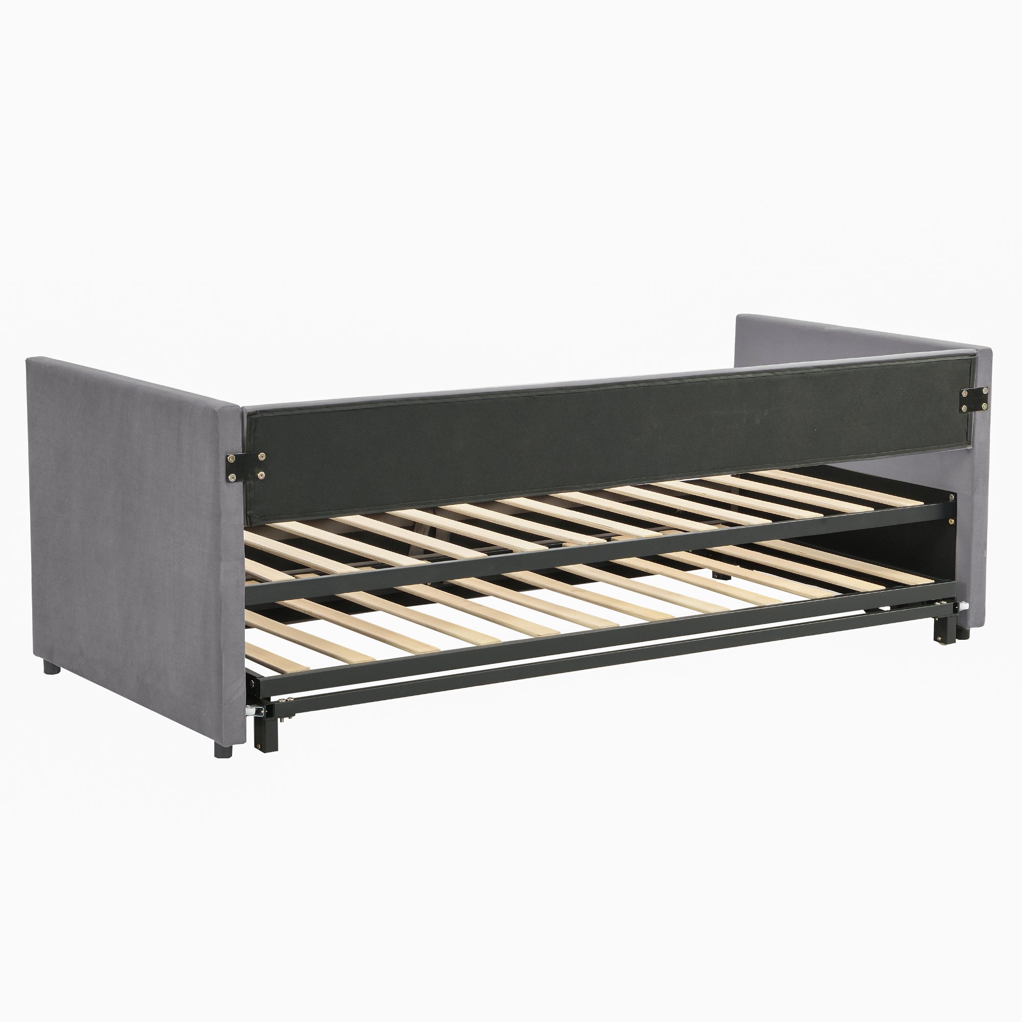 Logidon gestoffeerd bed slaapbank 90/180 x 200 cm grijs