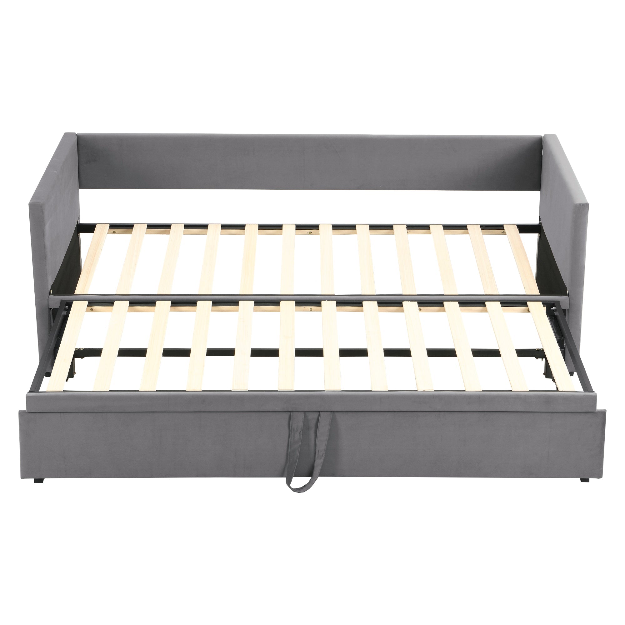 Logidon gestoffeerd bed slaapbank 90/180 x 200 cm grijs