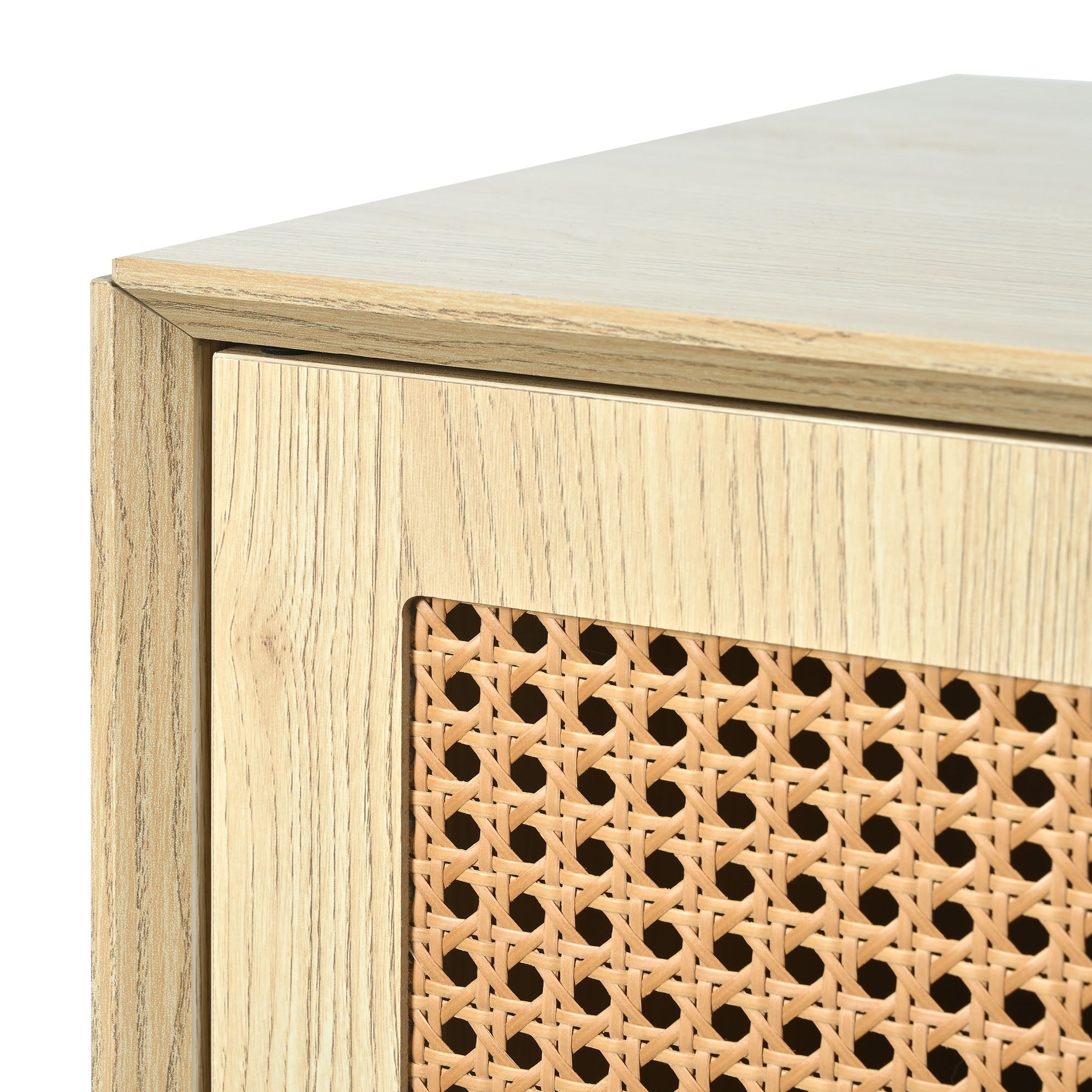Logidon dressoir eiken rotan geweven 120x40x80 cm