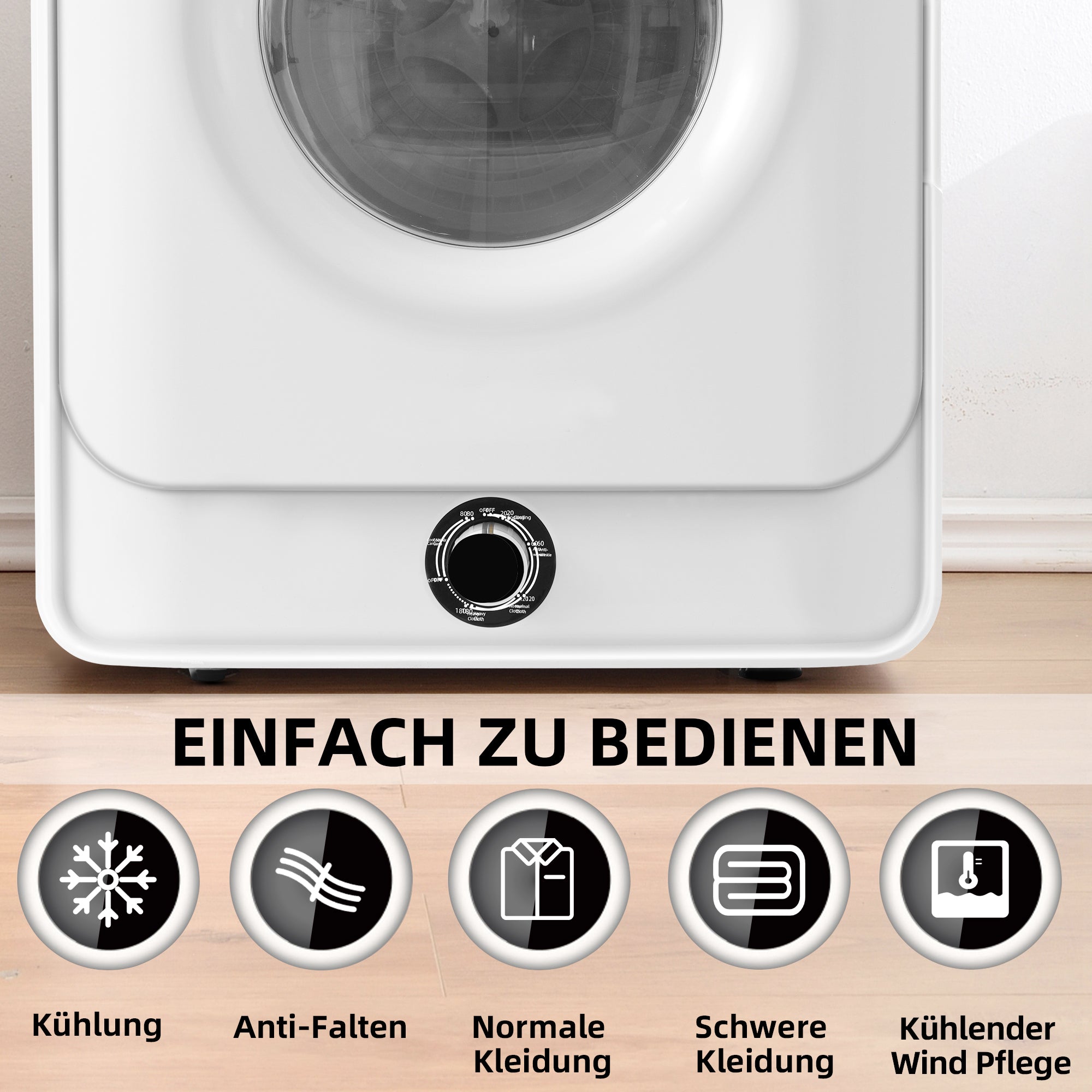 Logidon afzuigkap wandmontage 3kg 5 programma's 830W wit