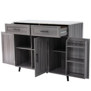 Logidon Kitchen Island with Wheels Extendable Worktop White Marble