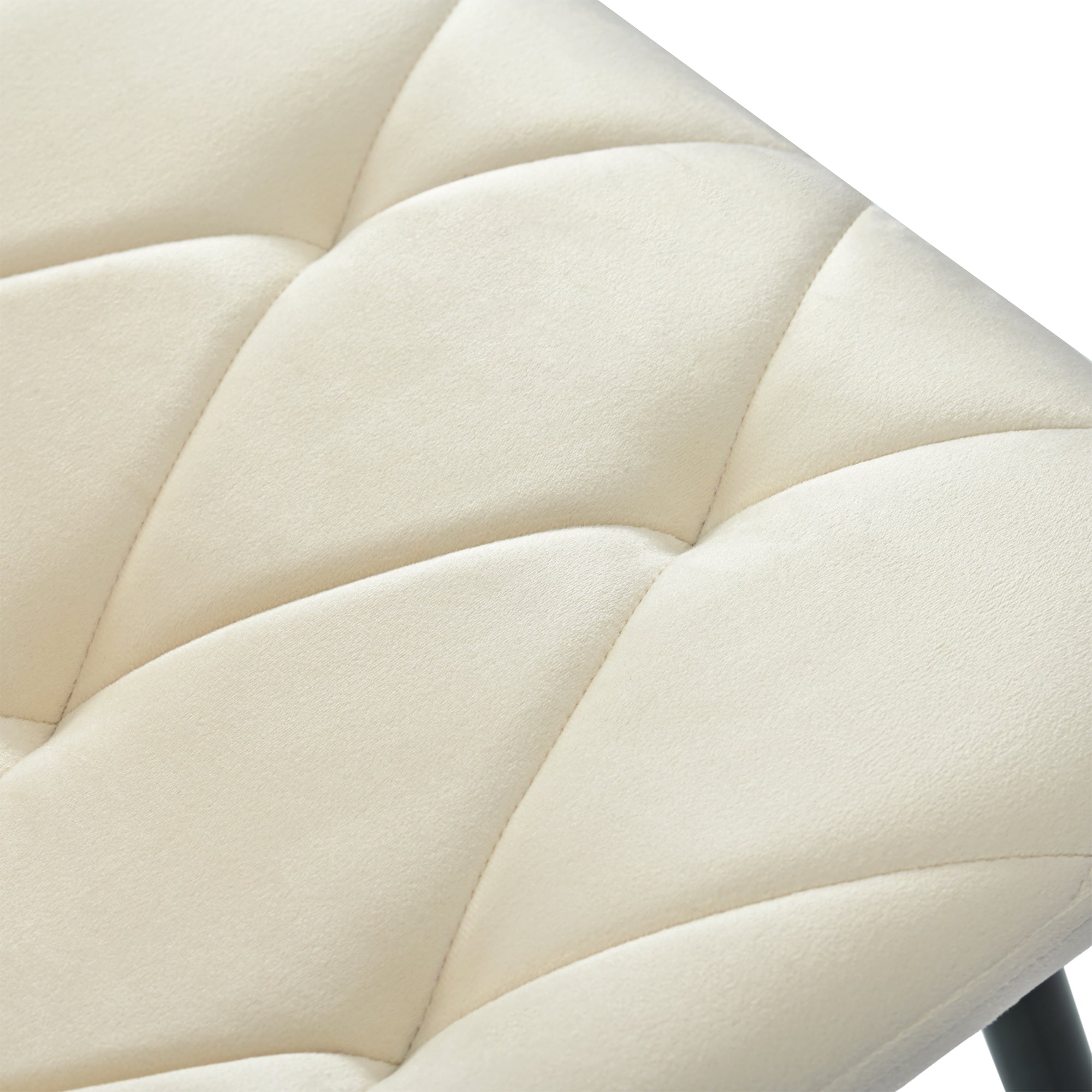 Logidon eetgroep 117x68 cm eettafelset beige twill fluwelen stoelen gouden poten