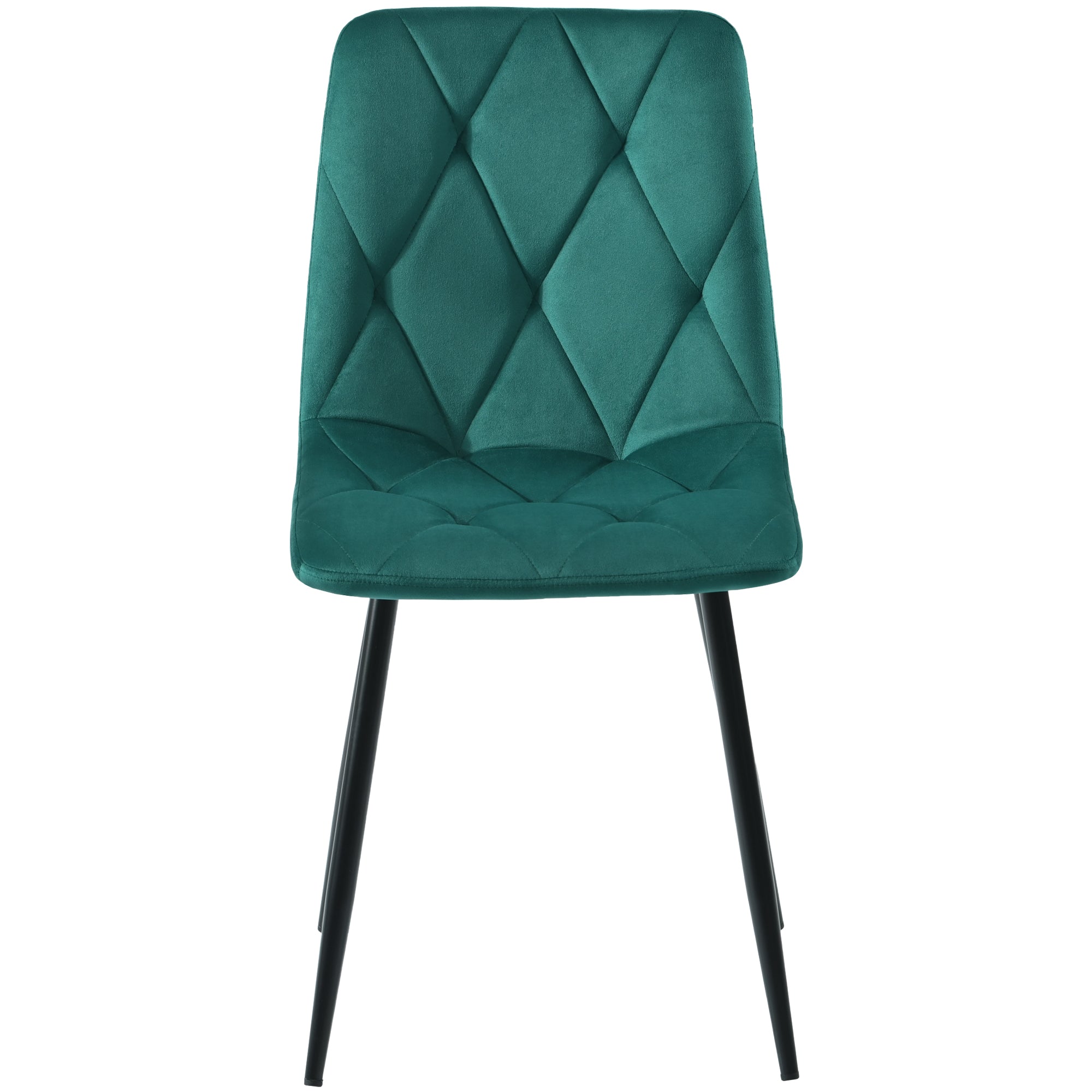 Logidon eettafelset 117x68 cm donkergroen fluwelen twill, 4 stoelen