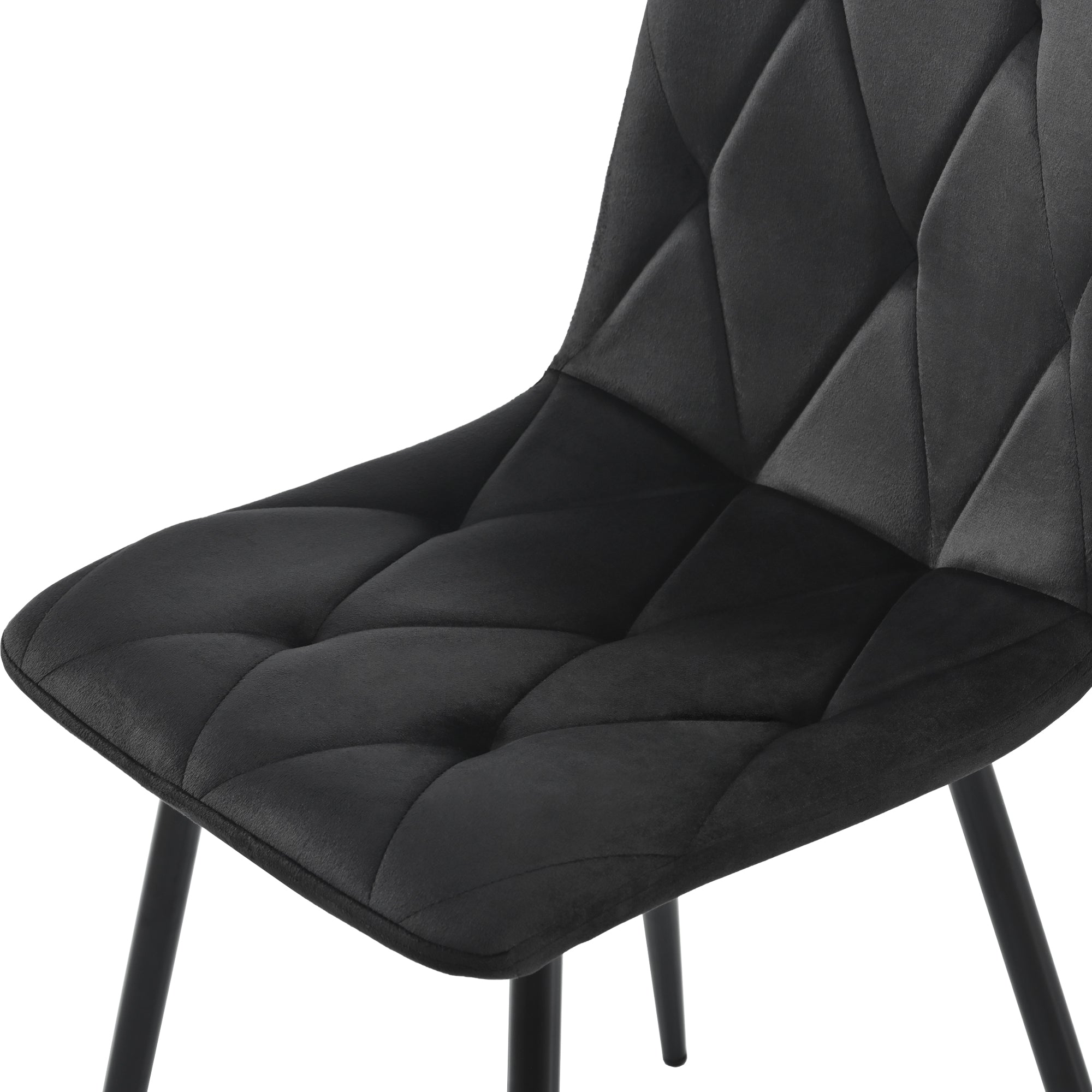 Logidon eetgroep eettafel 117x68 cm set met 4 stoelen zwart