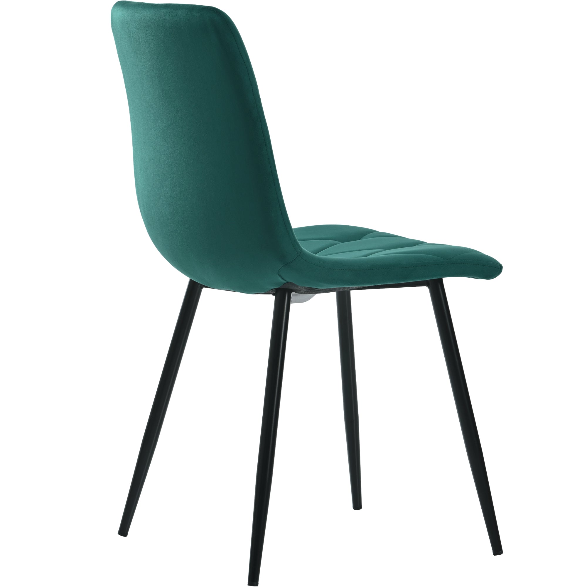 Logidon eetgroep 117x68 cm met donkergroene fluwelen stoelen en gouden tafelpoten