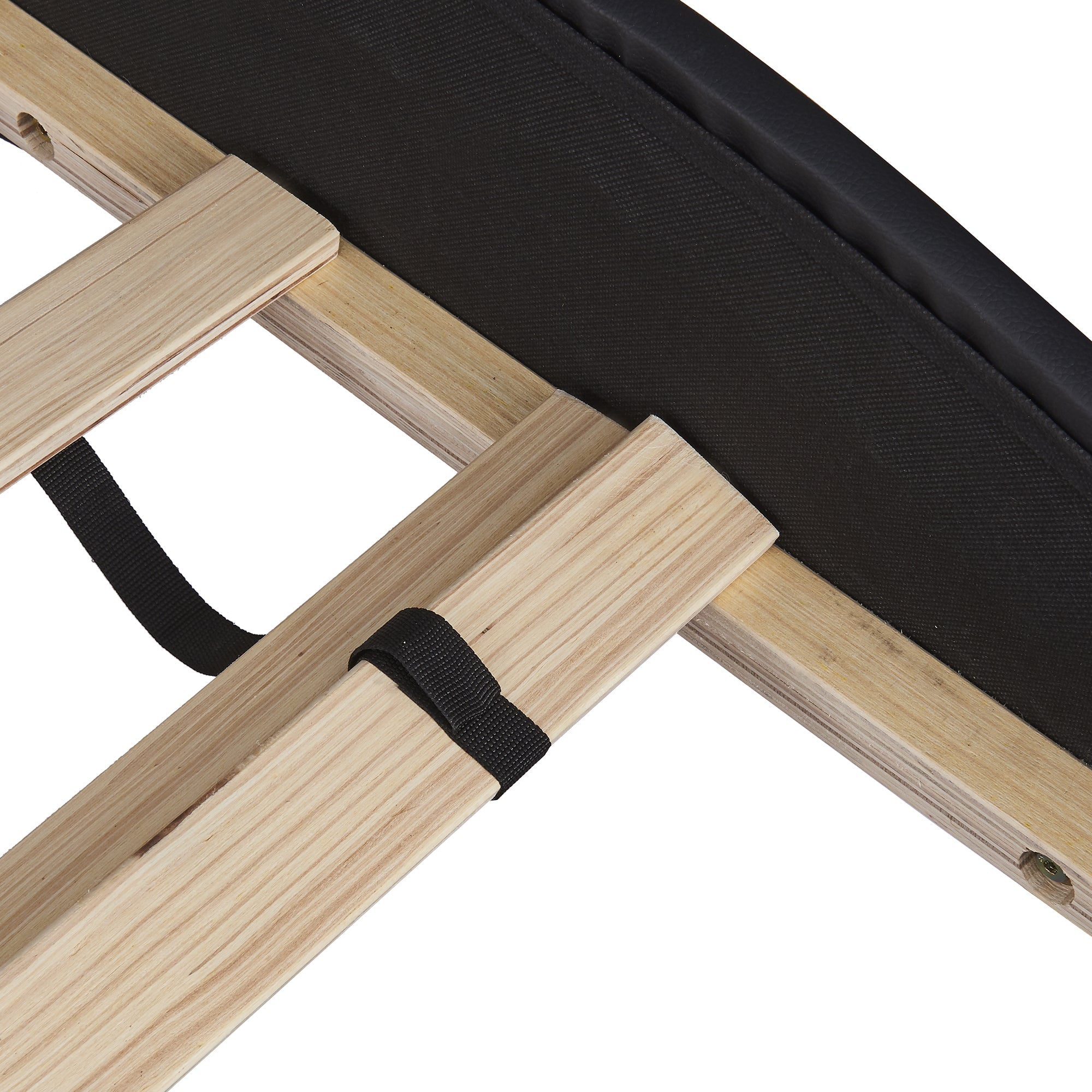 Logidon gestoffeerd bed 140x200cm zwart LED-licht bedframe
