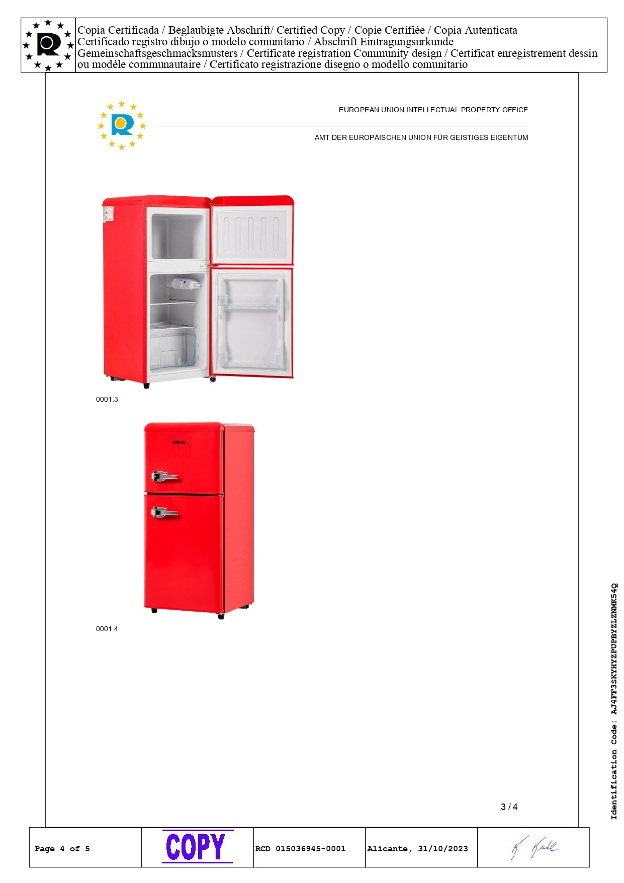 Logidon Retro Koel-vriescombinatie Tweedeurs Crème Wit