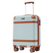 Logidon hardschalige koffer 56x38,5x23,5 cm lichtgroen/bruin, 4 wielen
