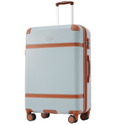 Logidon hardschalige koffer 66 cm lichtgroen bruin 4 wielen TSA