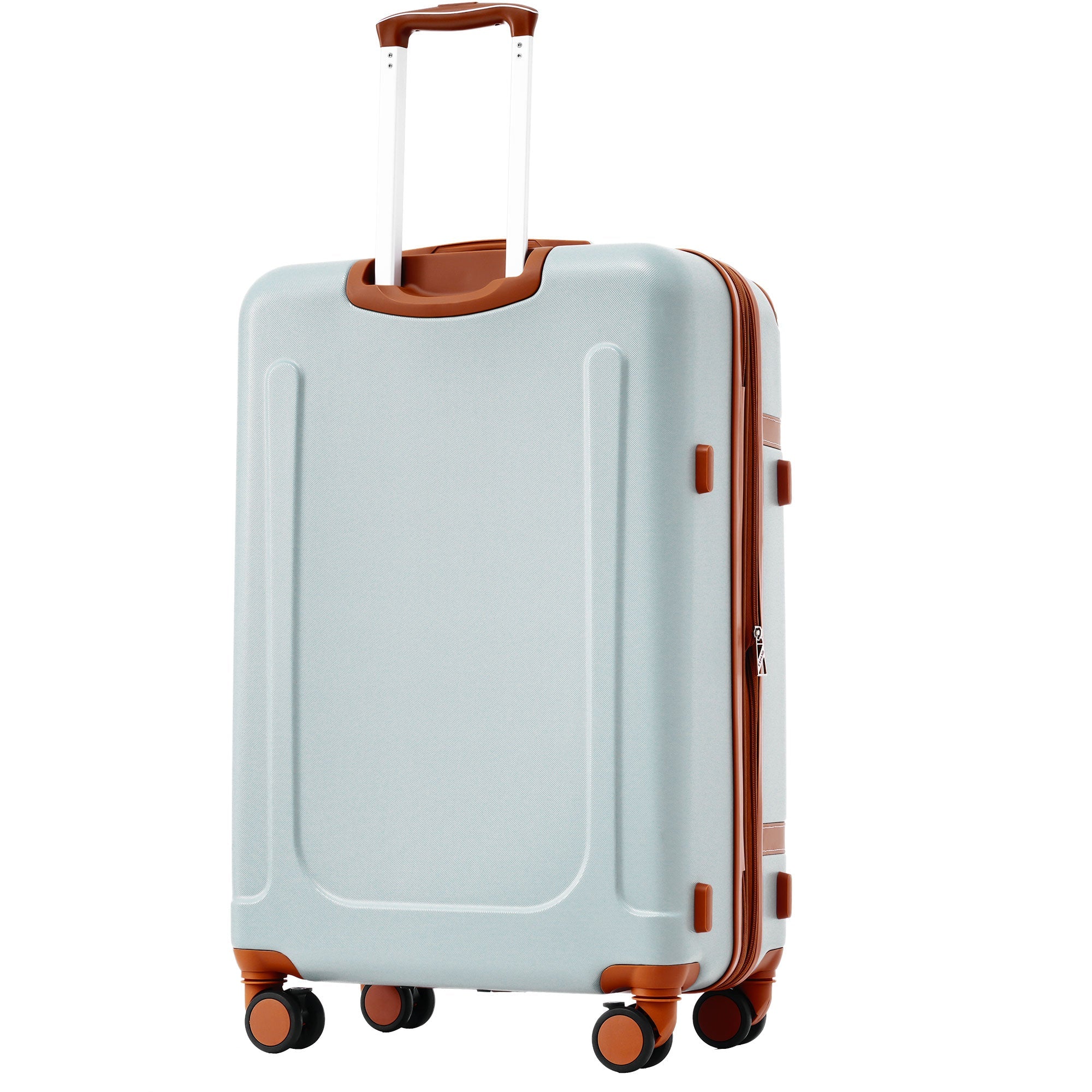 Logidon hardschalige koffer 66 cm lichtgroen bruin 4 wielen TSA