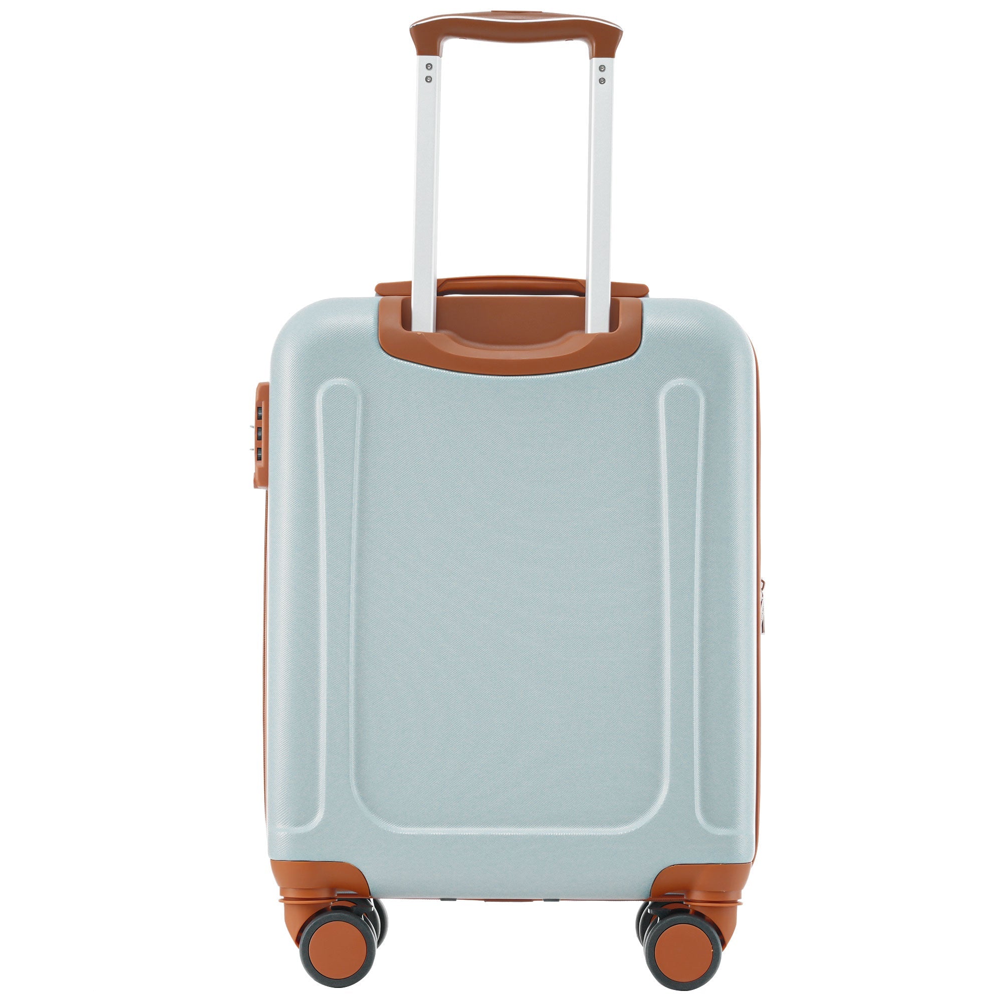 Logidon hardschalige koffer 56x38,5x23,5 cm lichtgroen/bruin, 4 wielen